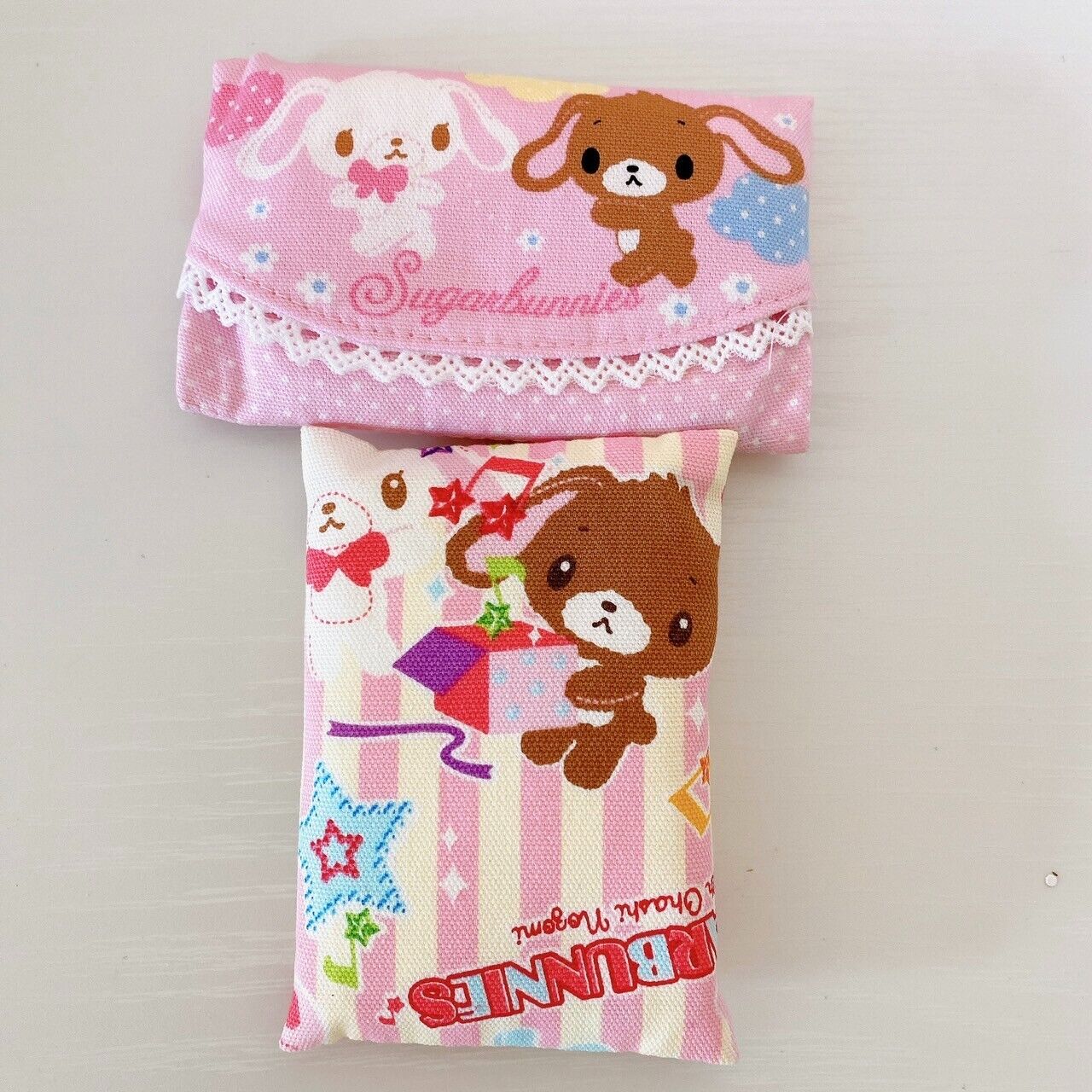 Sanrio Sugarbunnies Bunnies Pocket Tissue Set Mini Shirousa Kurousa Rabbit Rare