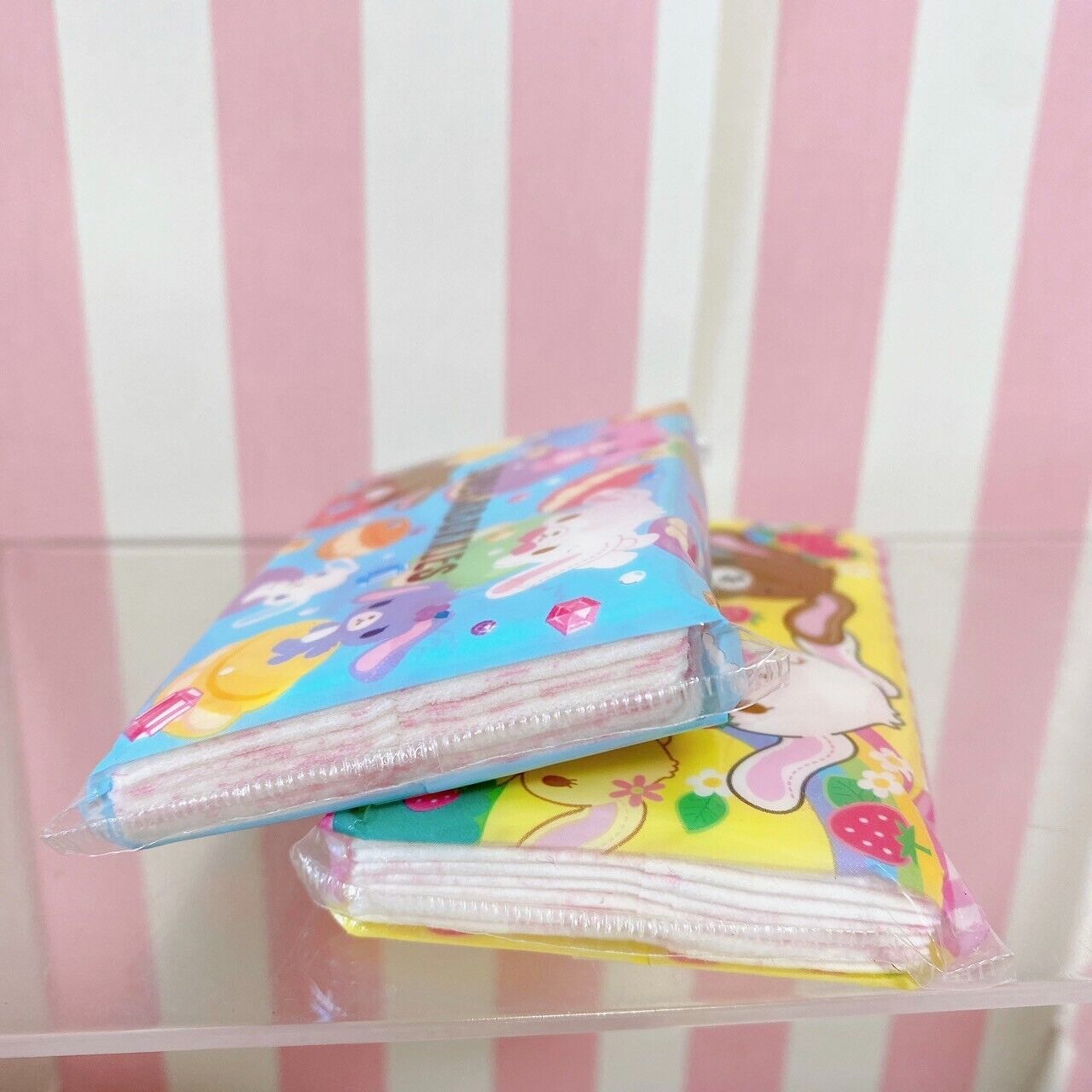 Sanrio Sugarbunnies Bunnies Pocket Tissue Set Mini Shirousa Kurousa Rabbit Rare