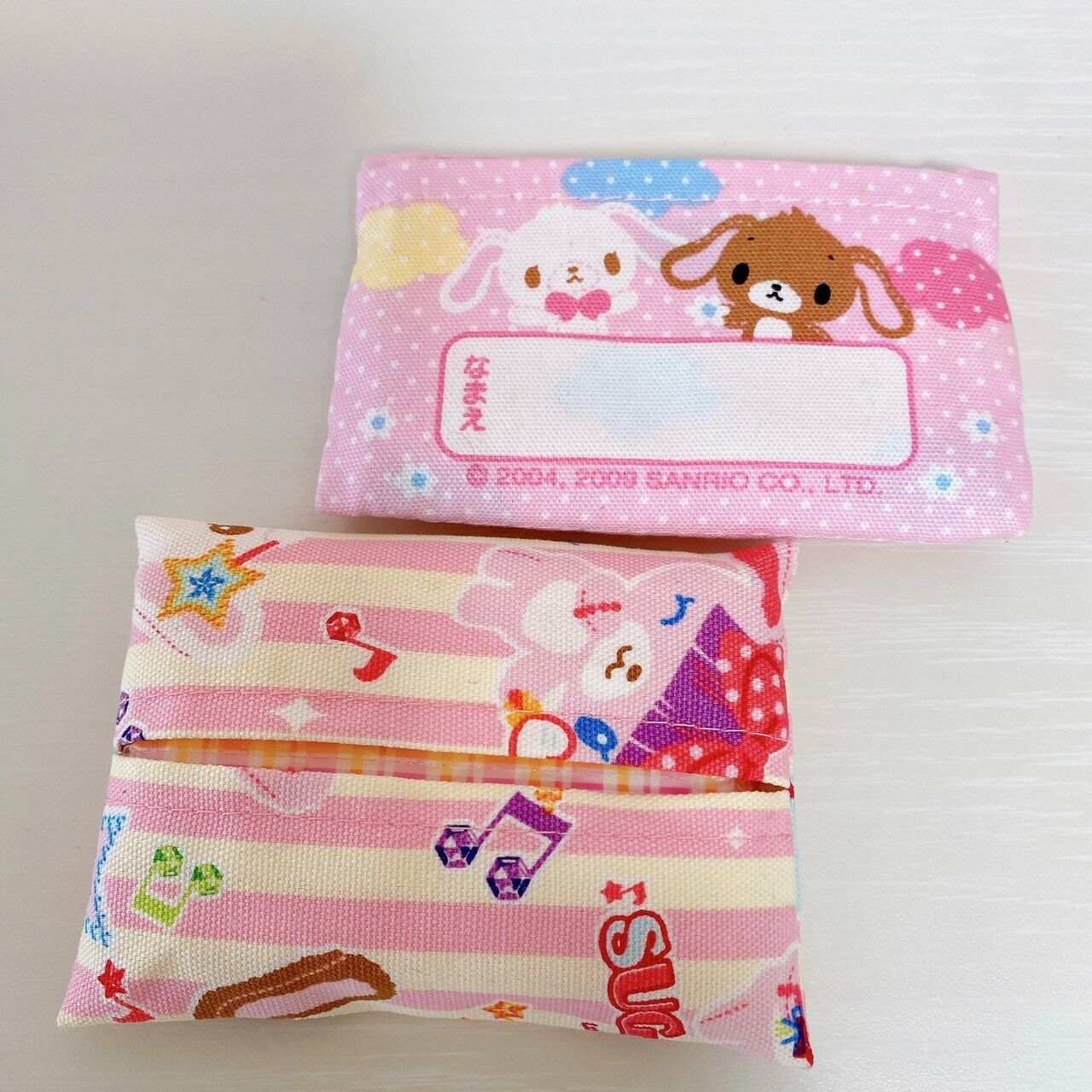 Sanrio Sugarbunnies Bunnies Pocket Tissue Set Mini Shirousa Kurousa Rabbit Rare