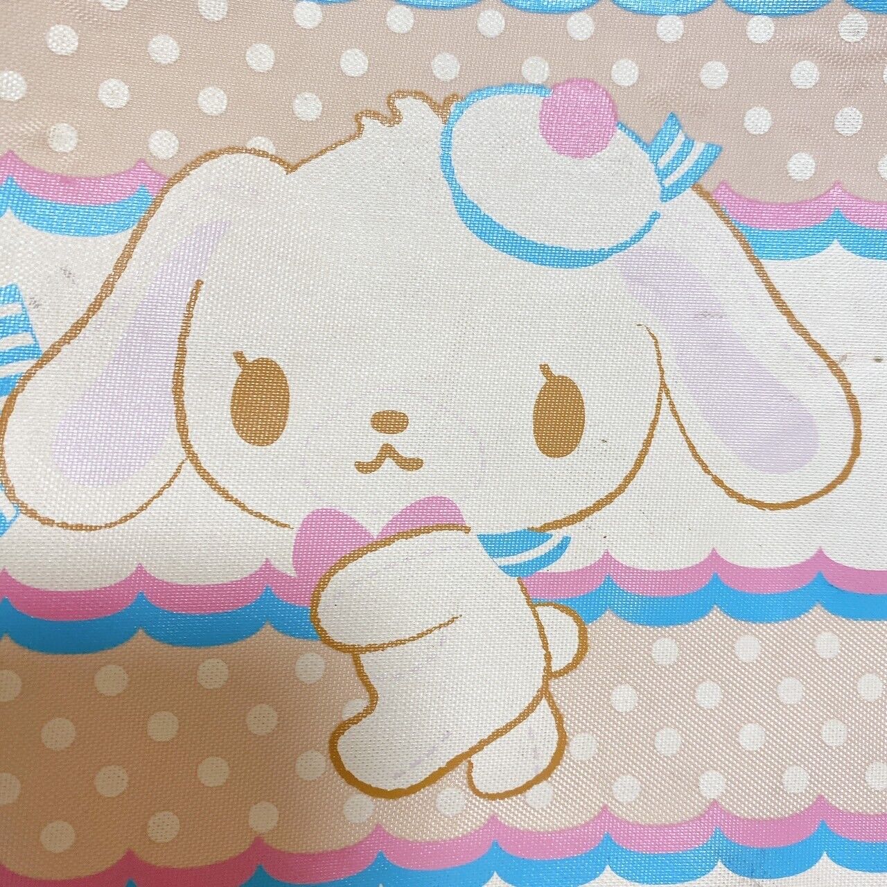 Sanrio Sugar Bunnies Tote Bag Lesson Bag Ribbon Shirousa Kurousa Kawaii Used