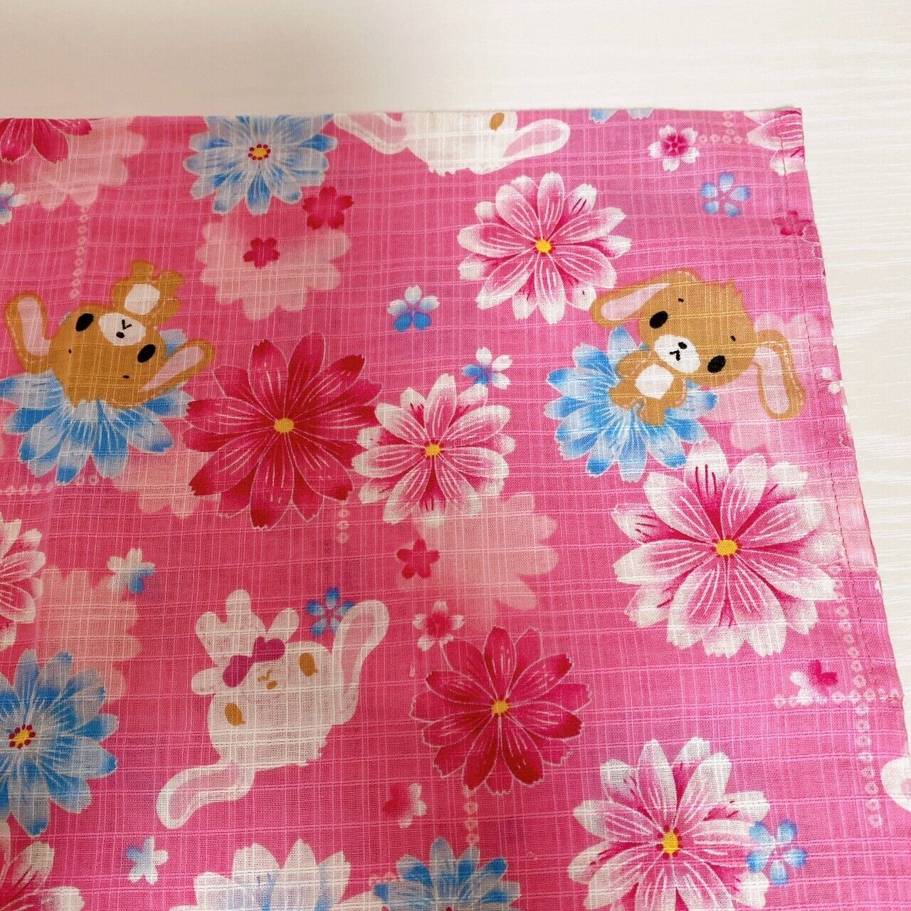 Sanrio Sugar Bunnies Yukata 130cm Informal Summer Kimono Pink Shirousa Kurousa