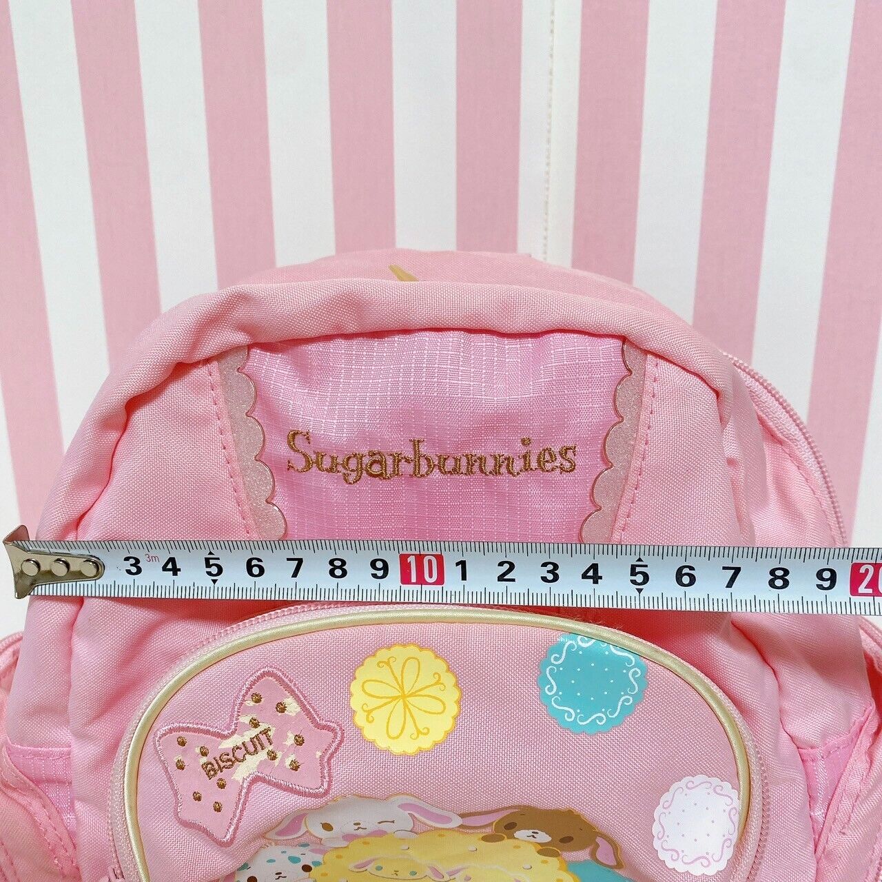 Sanrio Sugar Bunnies Backpack Rucksack Bag School Kids Pink Sweets Biscuit Rare