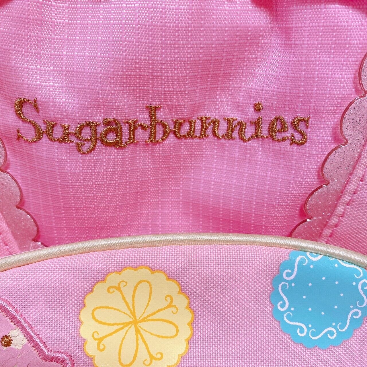 Sanrio Sugar Bunnies Backpack Rucksack Bag School Kids Pink Sweets Biscuit Rare