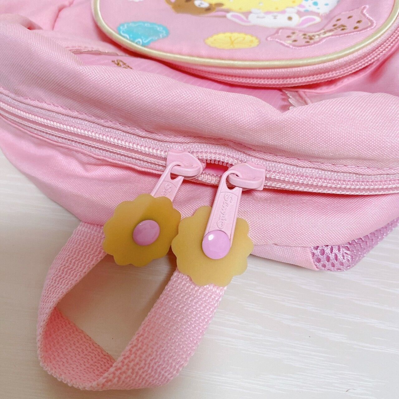 Sanrio Sugar Bunnies Backpack Rucksack Bag School Kids Pink Sweets Biscuit Rare