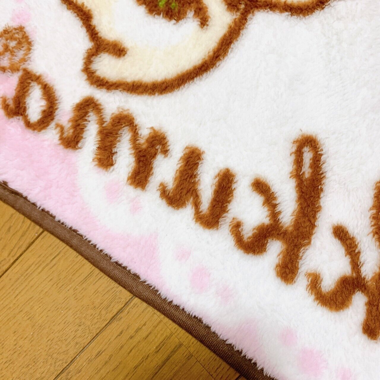 Rilakkuma Korilakkuma San-X Pink Blanket Fluffy Strawberry Flower Kawaii Lace