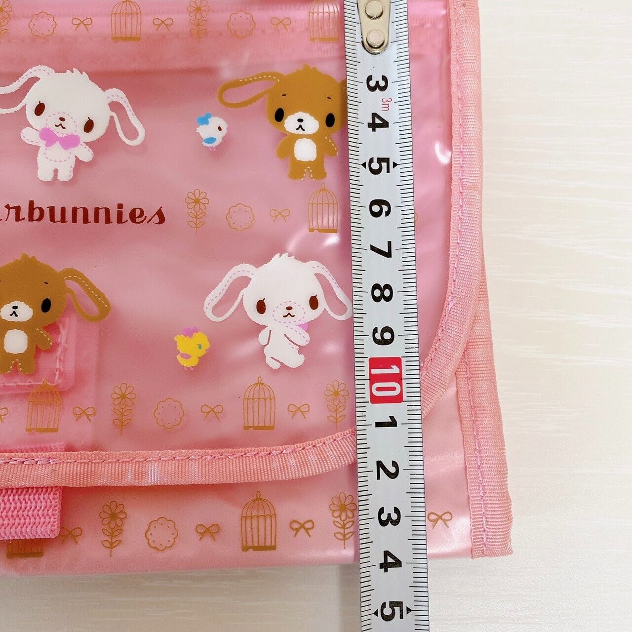 Sanrio Sugar Bunnies Pouch Pink Shirousa Kurousa Handbag Bag Travel Kawaii Rare