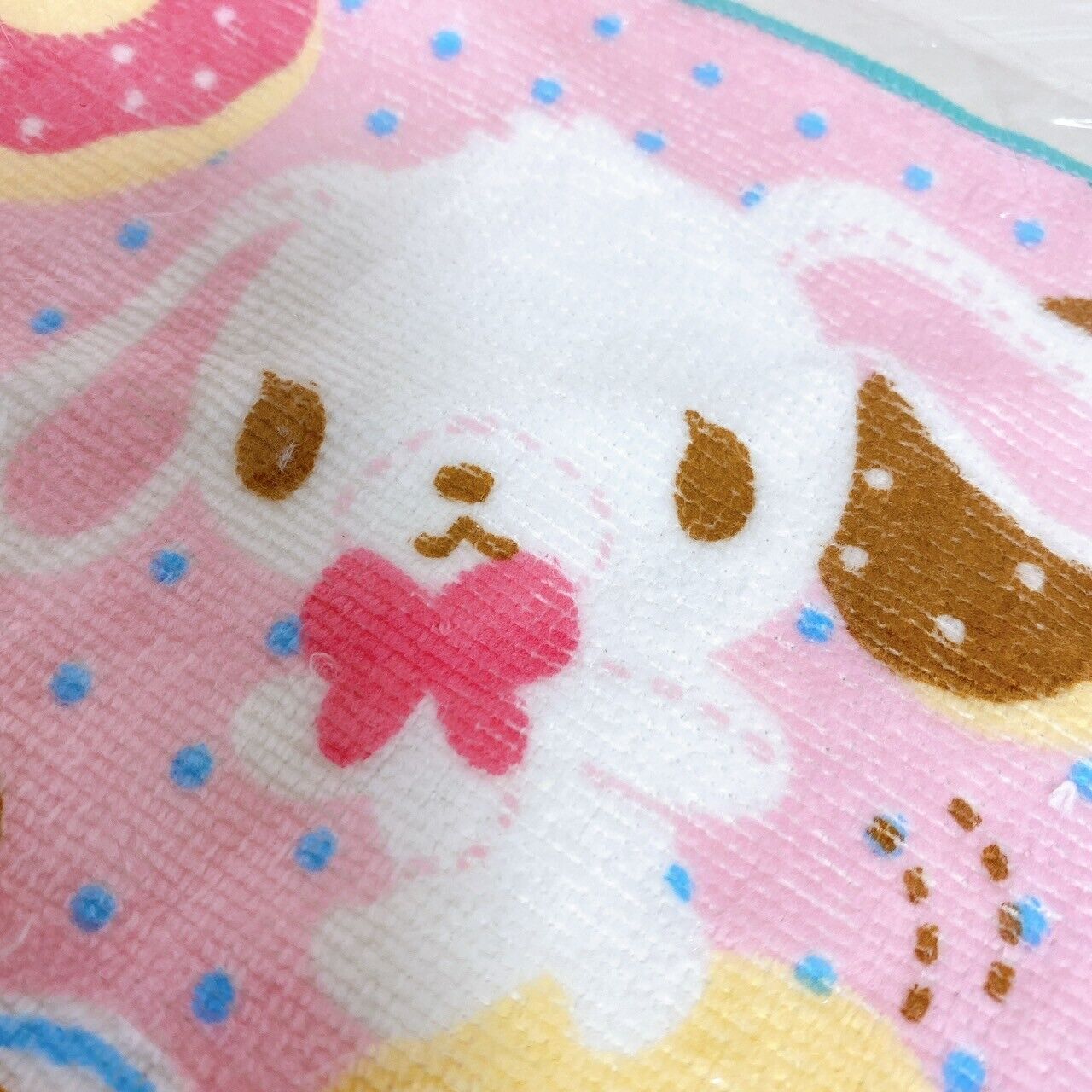 Sanrio Sugar Bunnies Face Towel Purse Leisure Sheet Hand Towel 3 Set Pink Rare