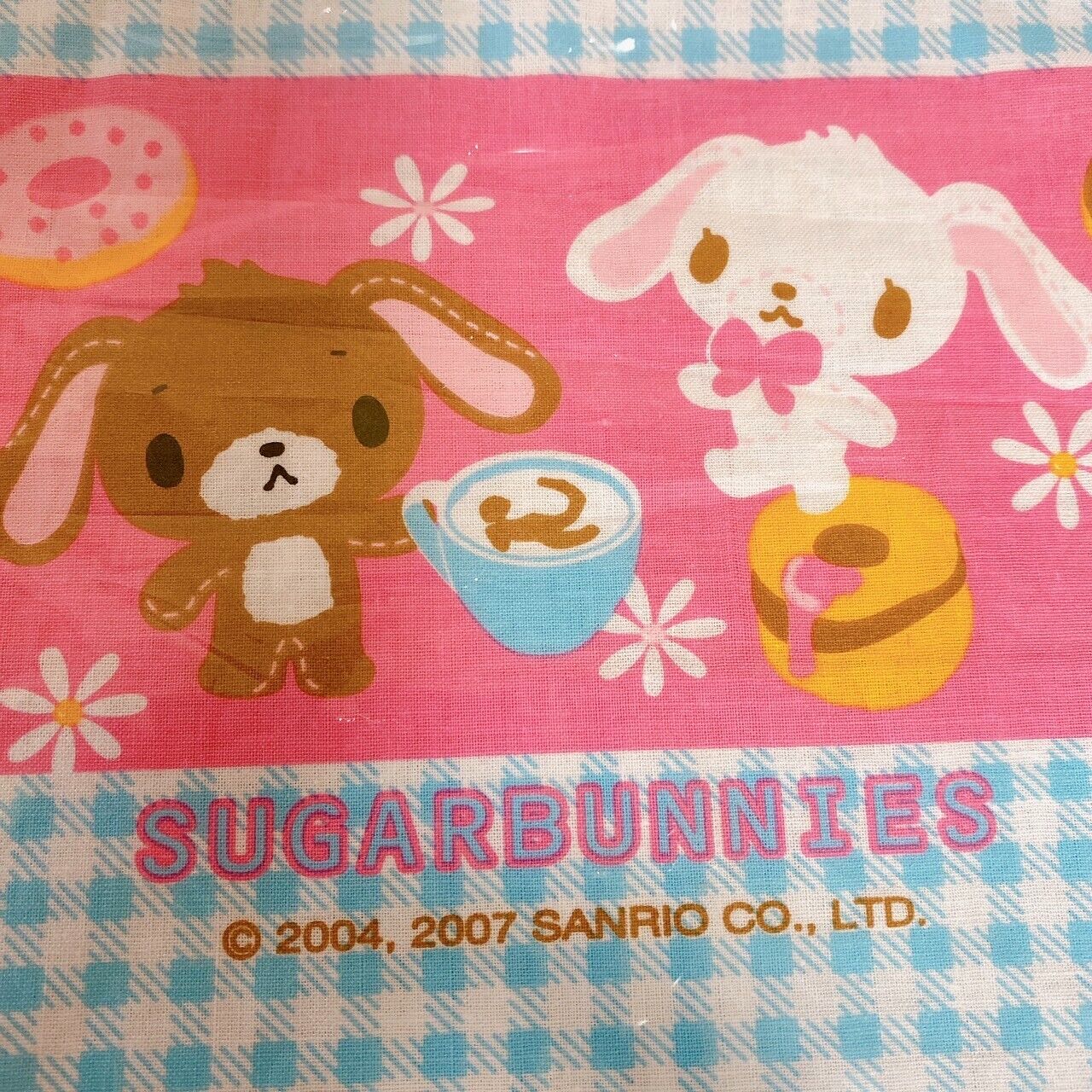 Sanrio Sugar Bunnies Face Towel Purse Leisure Sheet Hand Towel 3 Set Pink Rare