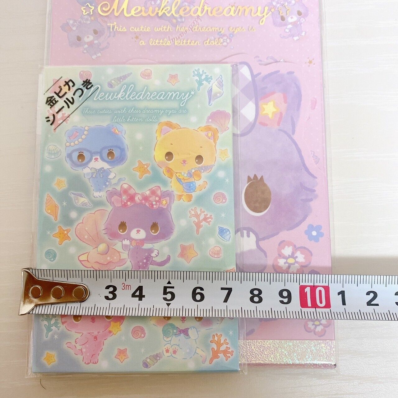 Sanrio Mewkledreamy Memo Pad Notepad Pochi Bag Set 2 Purple Ribbon Stationery