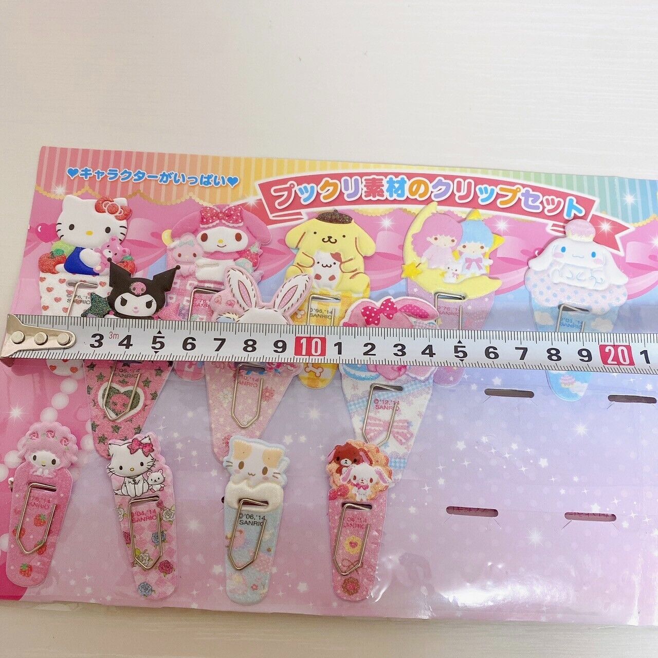 Sanrio Character Clip Set Sugar Bunnies Kuromi Charmmy Kitty Cinnamoroll Kawaii