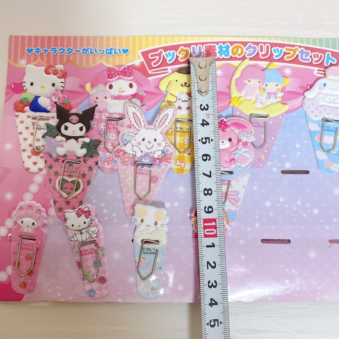 Sanrio Character Clip Set Sugar Bunnies Kuromi Charmmy Kitty Cinnamoroll Kawaii