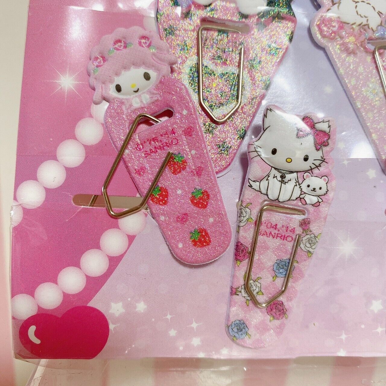 Sanrio Character Clip Set Sugar Bunnies Kuromi Charmmy Kitty Cinnamoroll Kawaii