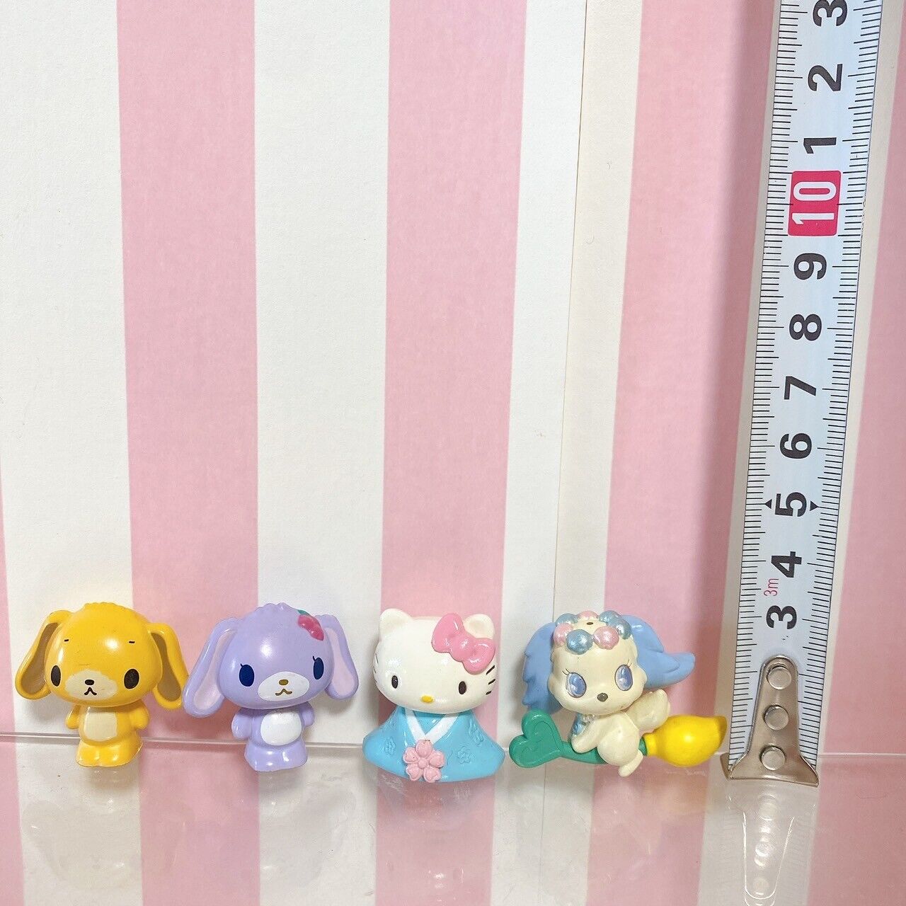 Sanrio Sugar bunnies Jewelpet Hello Kitty Figure Blueberryusa Komugiusa 4Set Toy