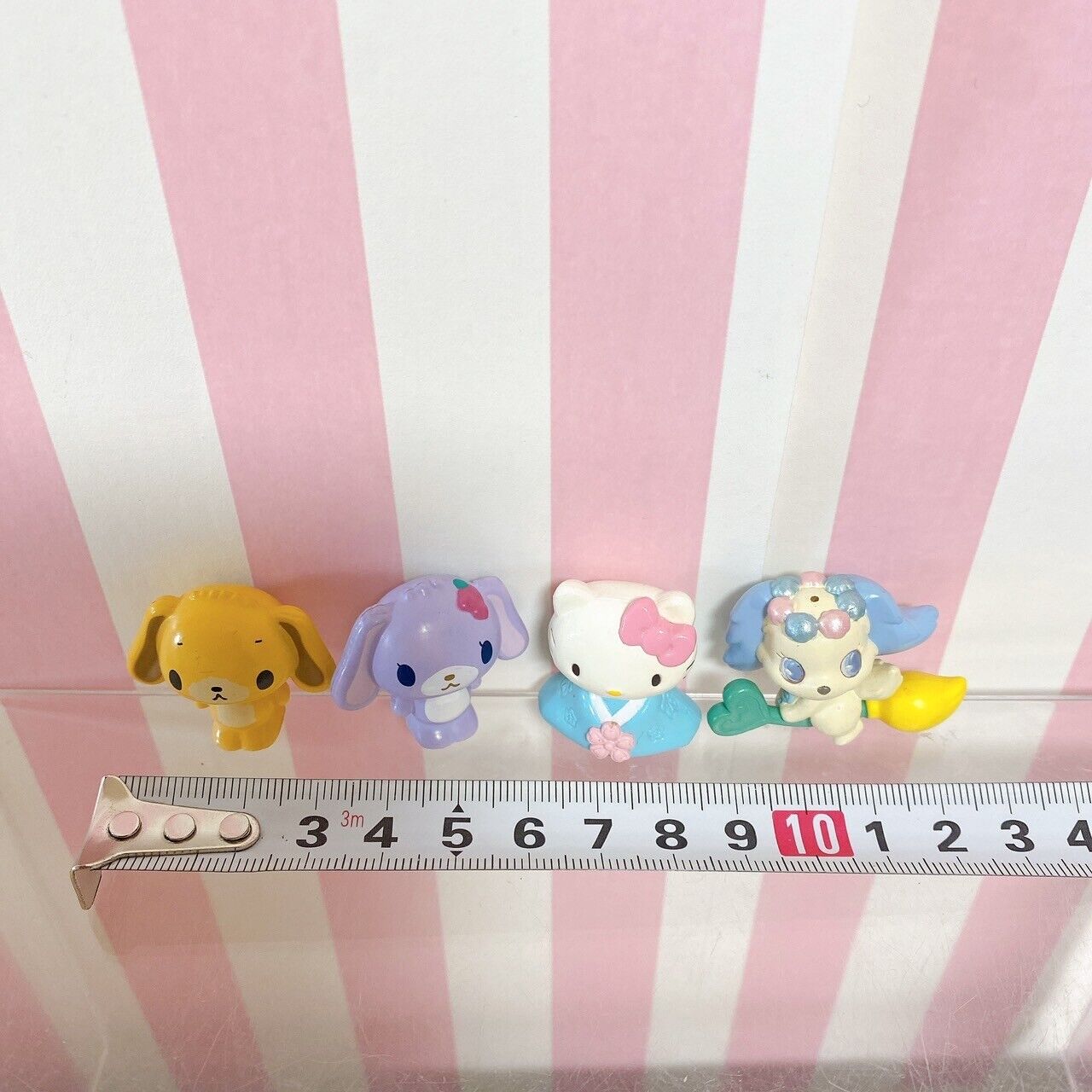 Sanrio Sugar bunnies Jewelpet Hello Kitty Figure Blueberryusa Komugiusa 4Set Toy