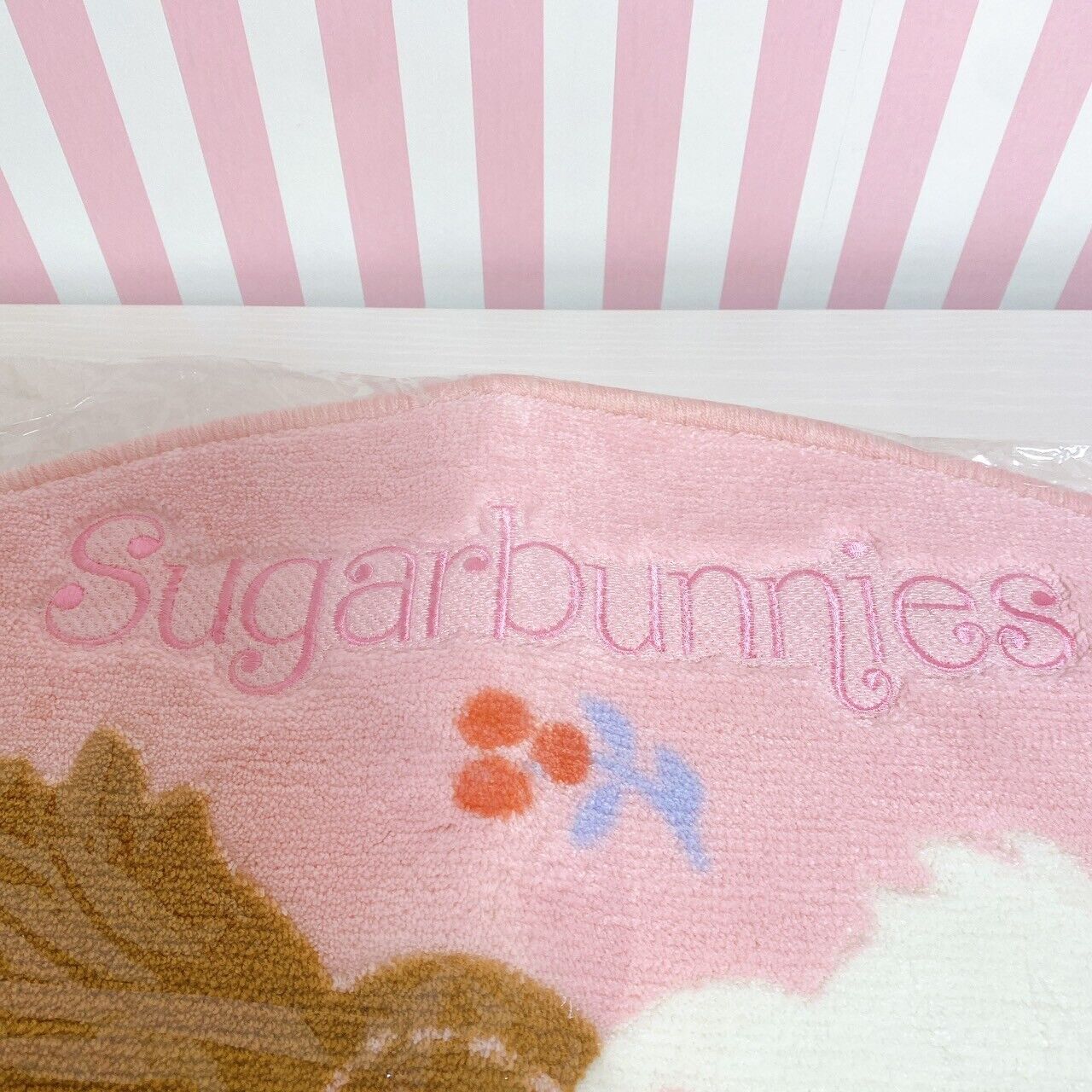 Sanrio Sugar Bunnies Multi Mat Room Toilet Pet Shirousa Kurousa Pink Fluffy Rare