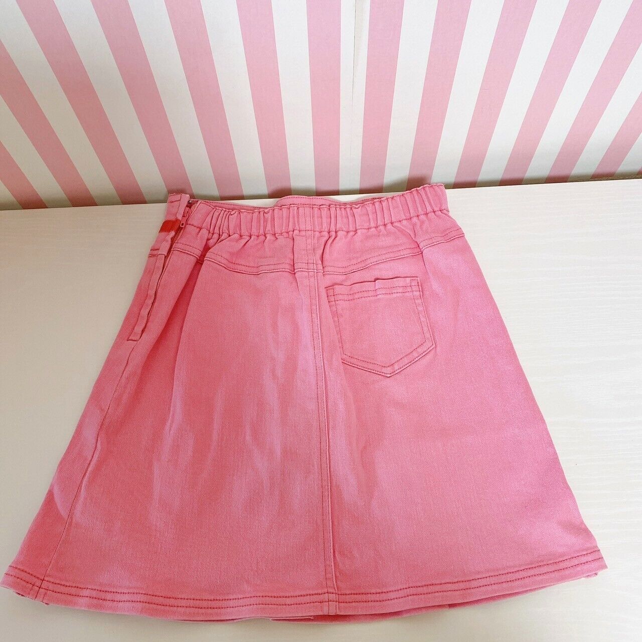 Sanrio Usahana Denim Skirt Pink 120 Size Sugar Land Kawaii Kids Rabbit Character