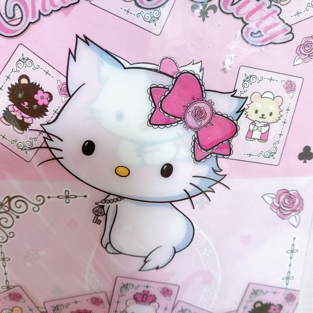 Sanrio Hello Kitty Charmmy Charmy Kitty Set 4 Pink Ring Note Sticky Stationary