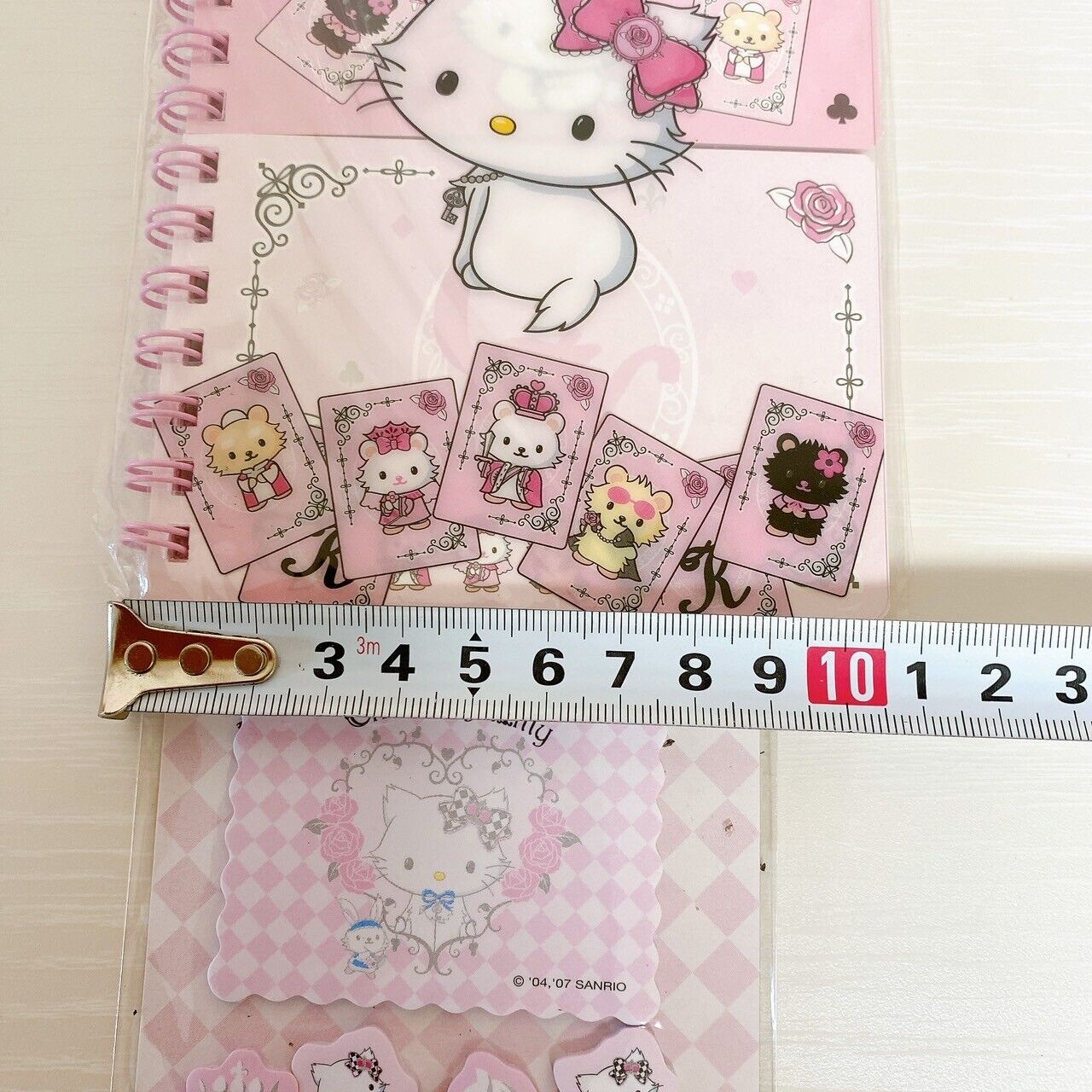 Sanrio Hello Kitty Charmmy Charmy Kitty Set 4 Pink Ring Note Sticky Stationary