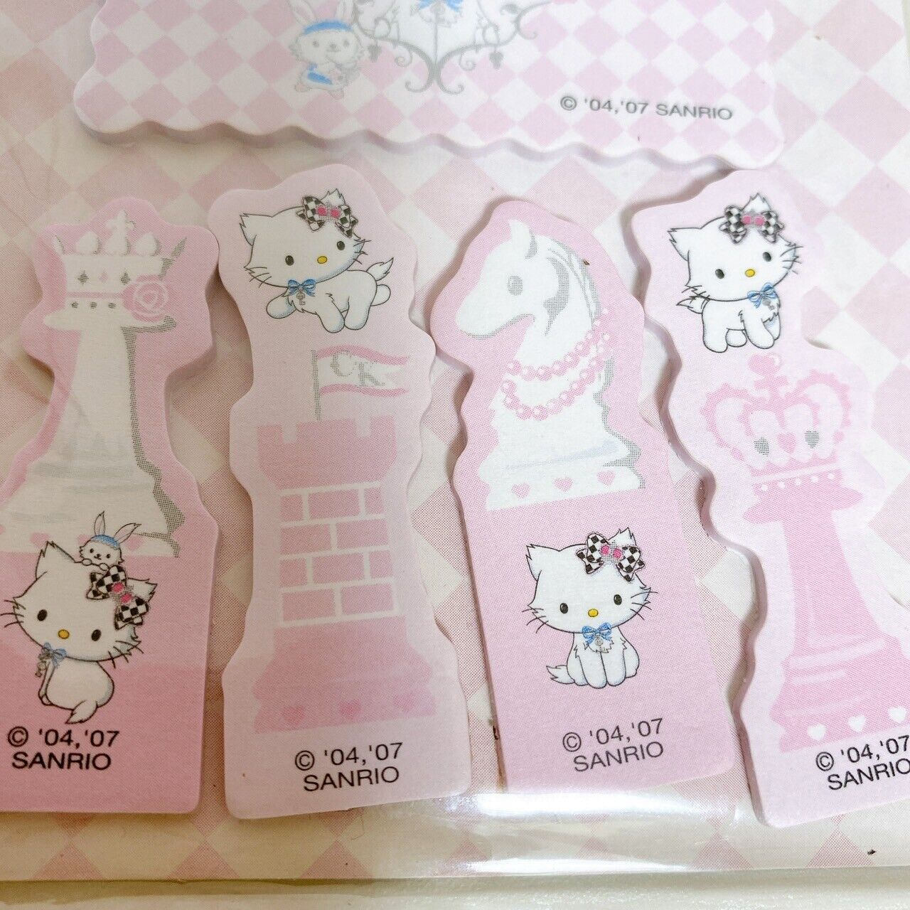 Sanrio Hello Kitty Charmmy Charmy Kitty Set 4 Pink Ring Note Sticky Stationary