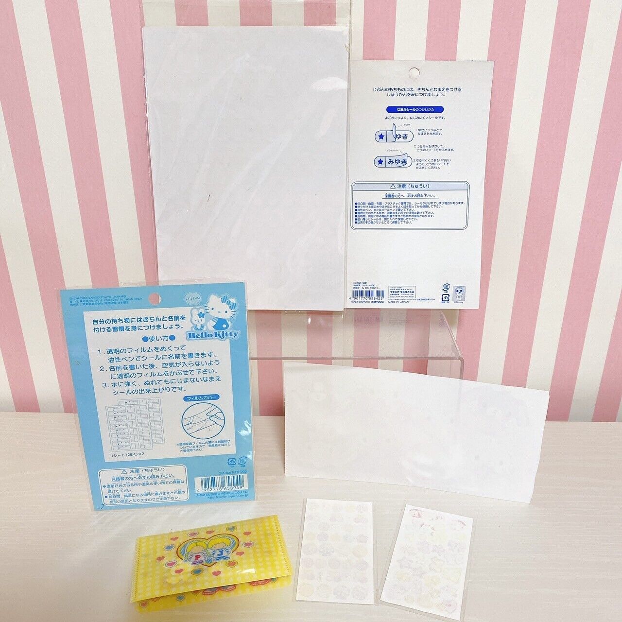 Sanrio Sugar Bunnies Sticker Flake Seal Shirousa Kurousa Patty & Jimmy Kawaii