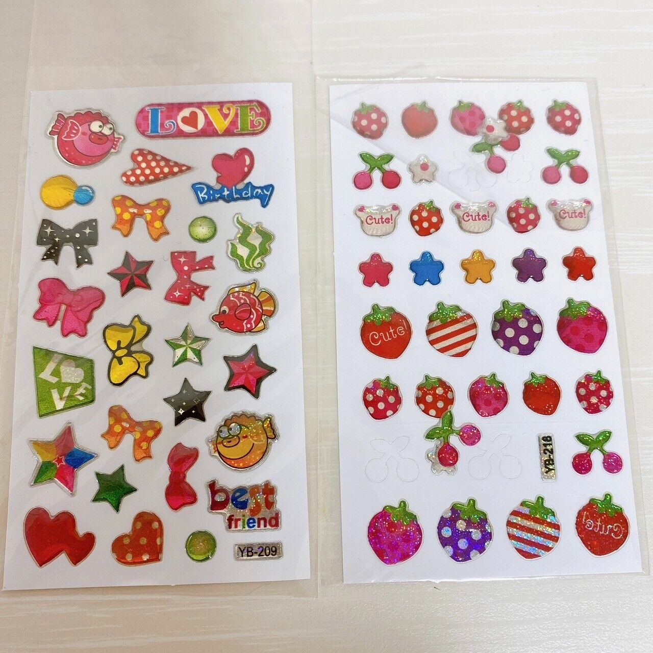 Sanrio Sugar Bunnies Sticker Flake Seal Shirousa Kurousa Patty & Jimmy Kawaii