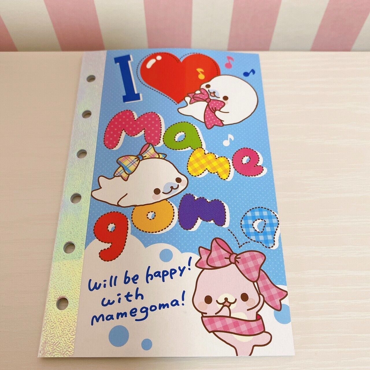 San-X Mamegoma Sticker Collection Book 5 Set Cake Clover Character Kawaii Rare