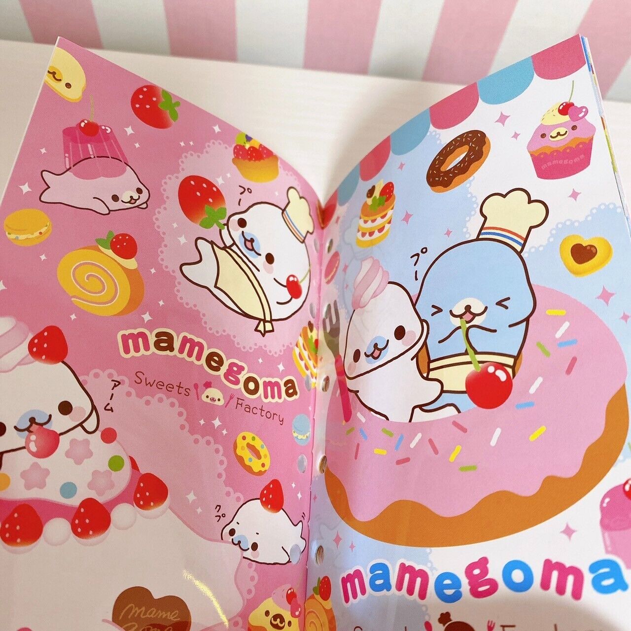 San-X Mamegoma Sticker Collection Book 5 Set Cake Clover Character Kawaii Rare