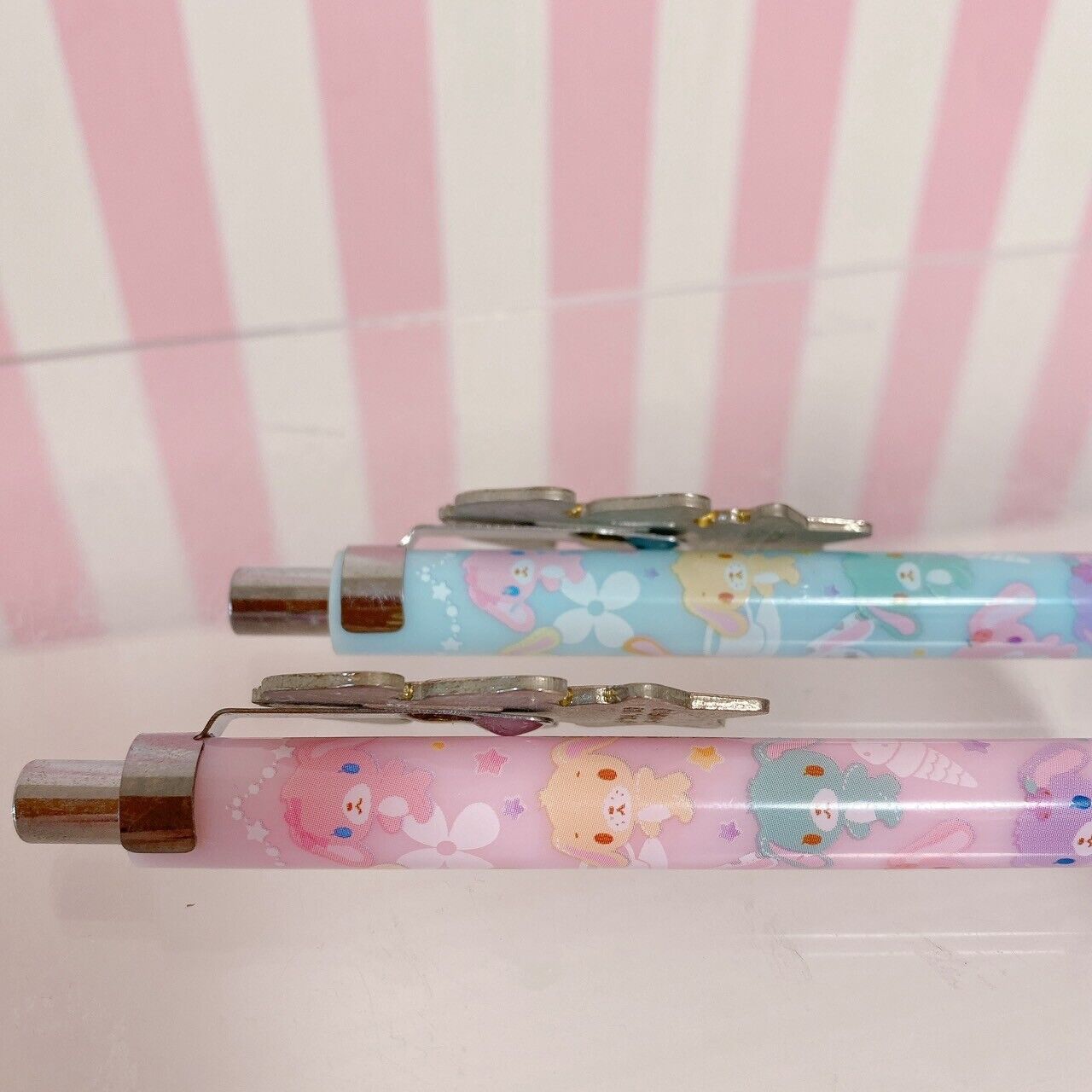 Sanrio Sugar Bunnies Mechanical Pencil Ballpoint Pen Pink Stationery Kawaii Rare