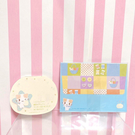 Sanrio Masyumaro Fluffy Fuwa Nyanko Marshmallow Memo Set Envelope Kawaii Rare