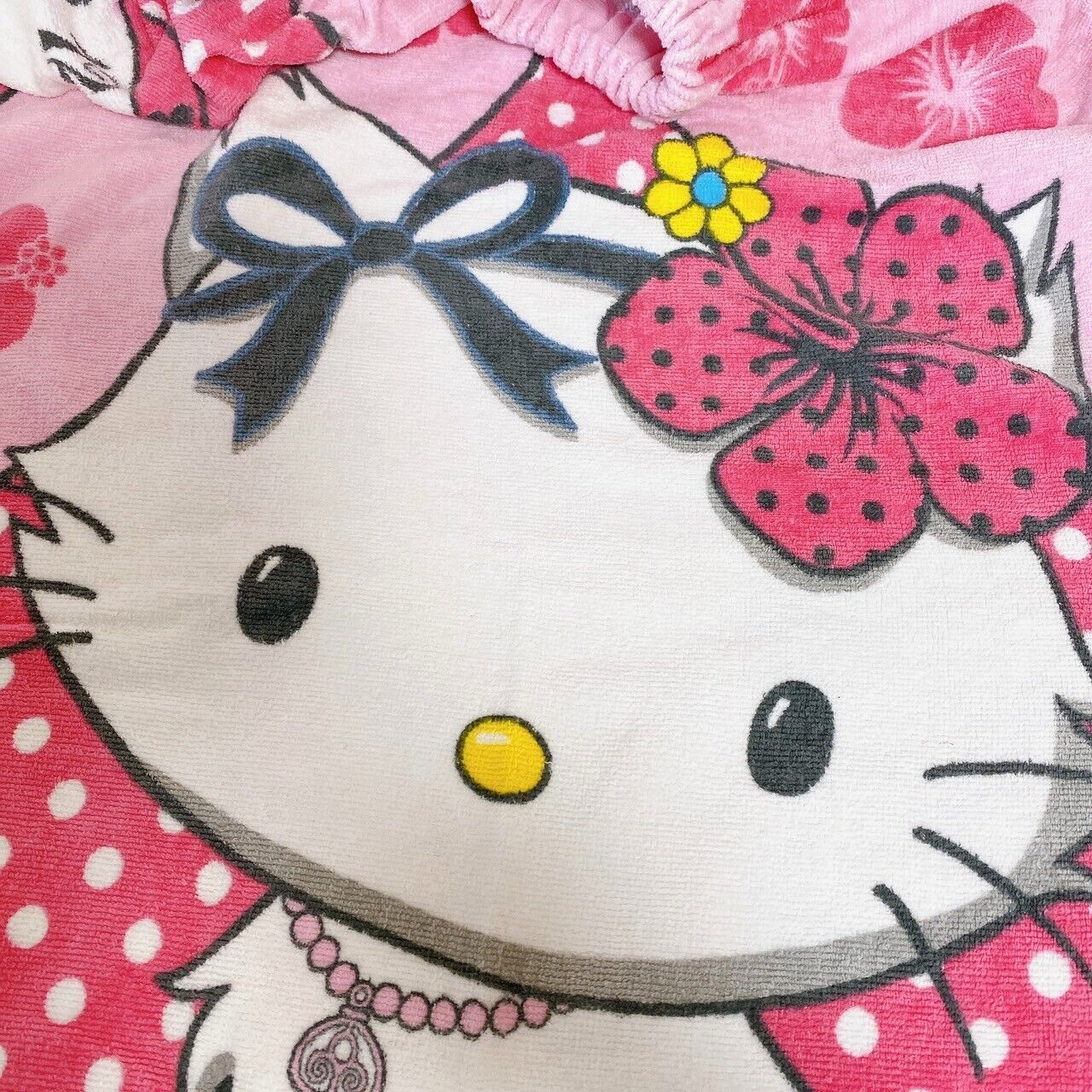 Sanrio Charmmy Charmy Kitty Wrap Towel Roll Large Format Long Size Pink Flower