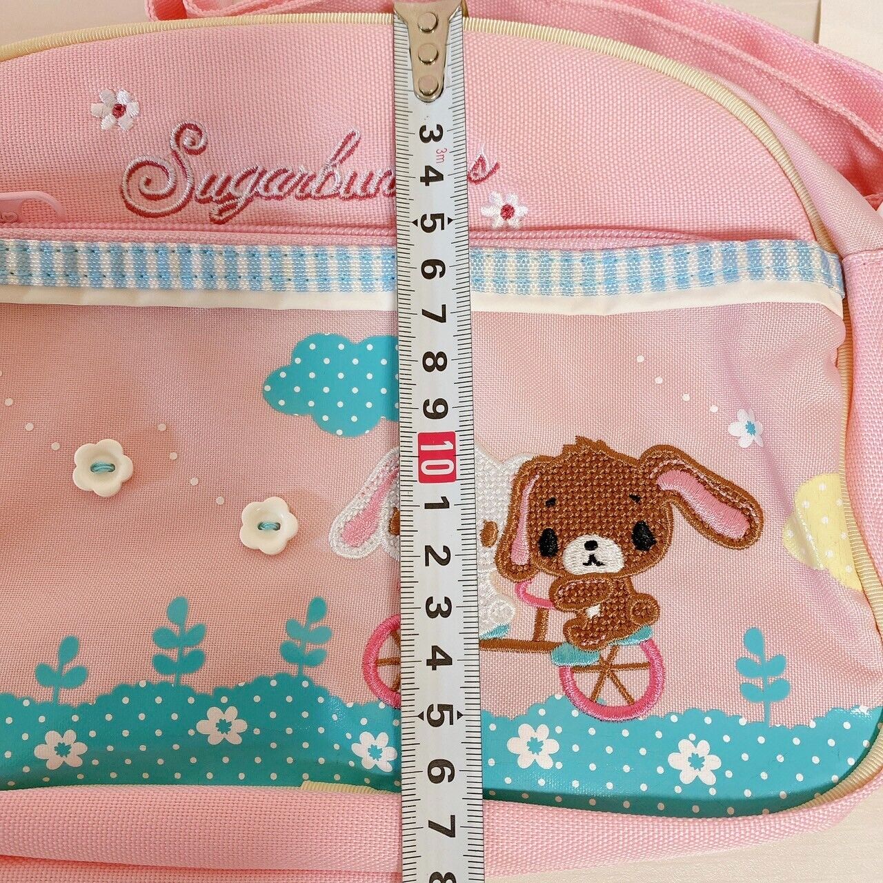 Sanrio Sugar Bunnies Shoulder Bag Lesson Kindergarten Pink Bicycle Flower Rabbit