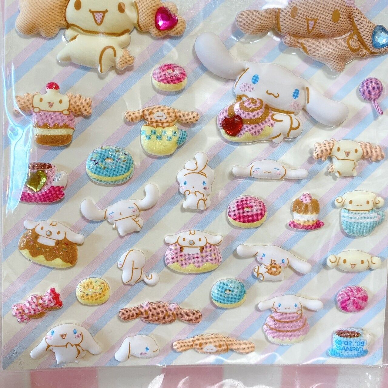 Sanrio Cinnamoroll Sticker Set 2 Swelling Stickers Stationery Kawaii White Rare