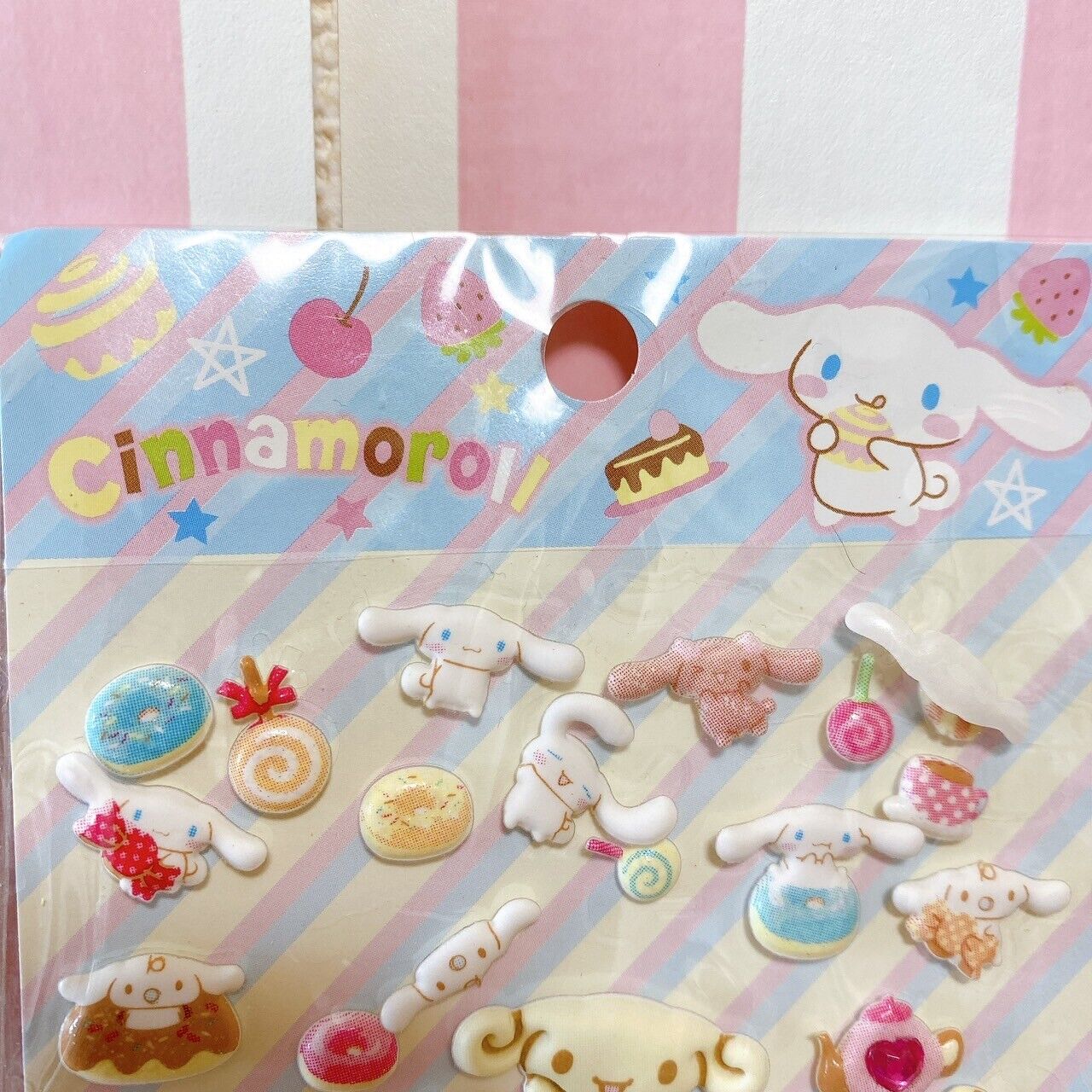 Sanrio Cinnamoroll Sticker Set 2 Swelling Stickers Stationery Kawaii White Rare