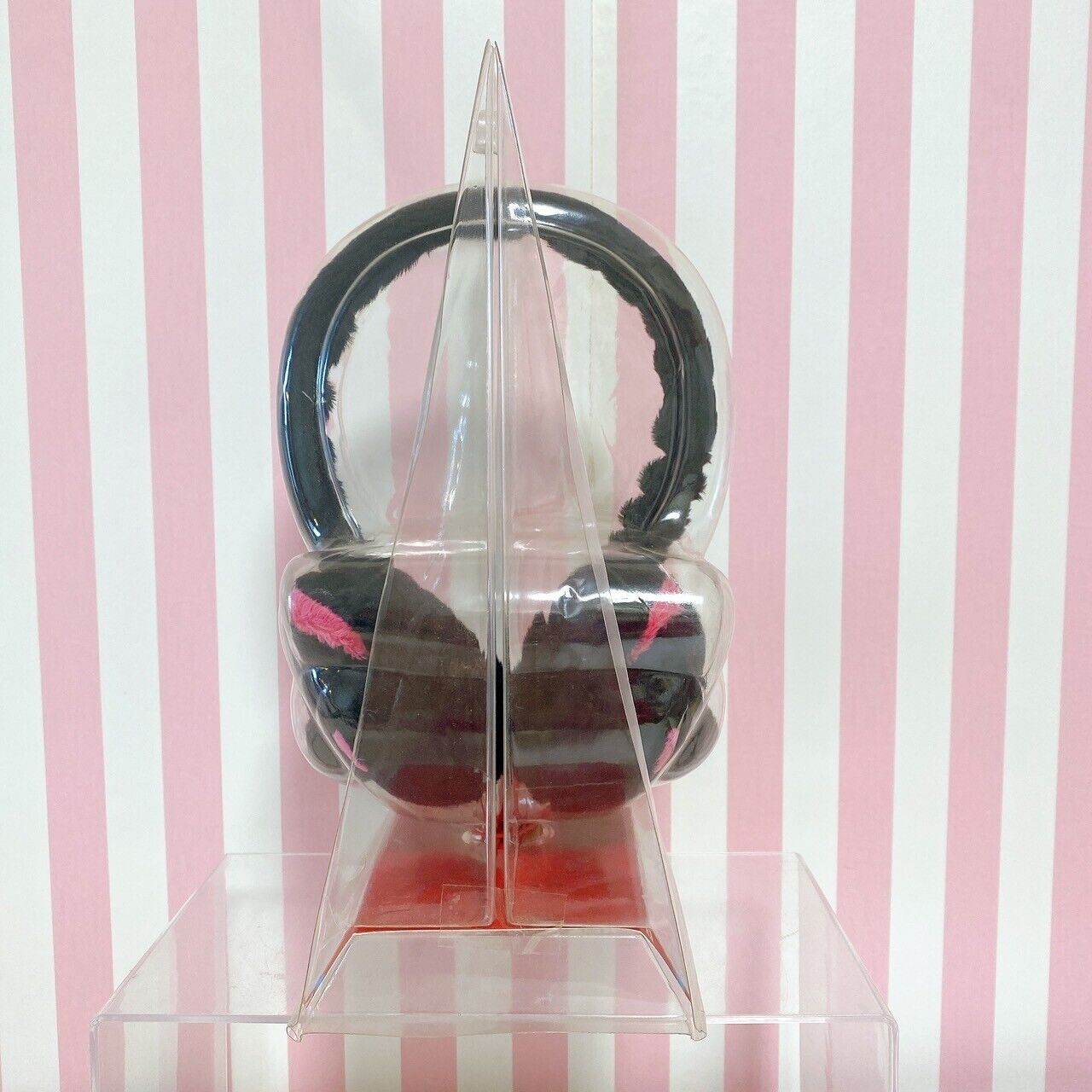 Gloomy bloody Bear Chax GP Face Headphones Black Pink Kawaii Character Rare