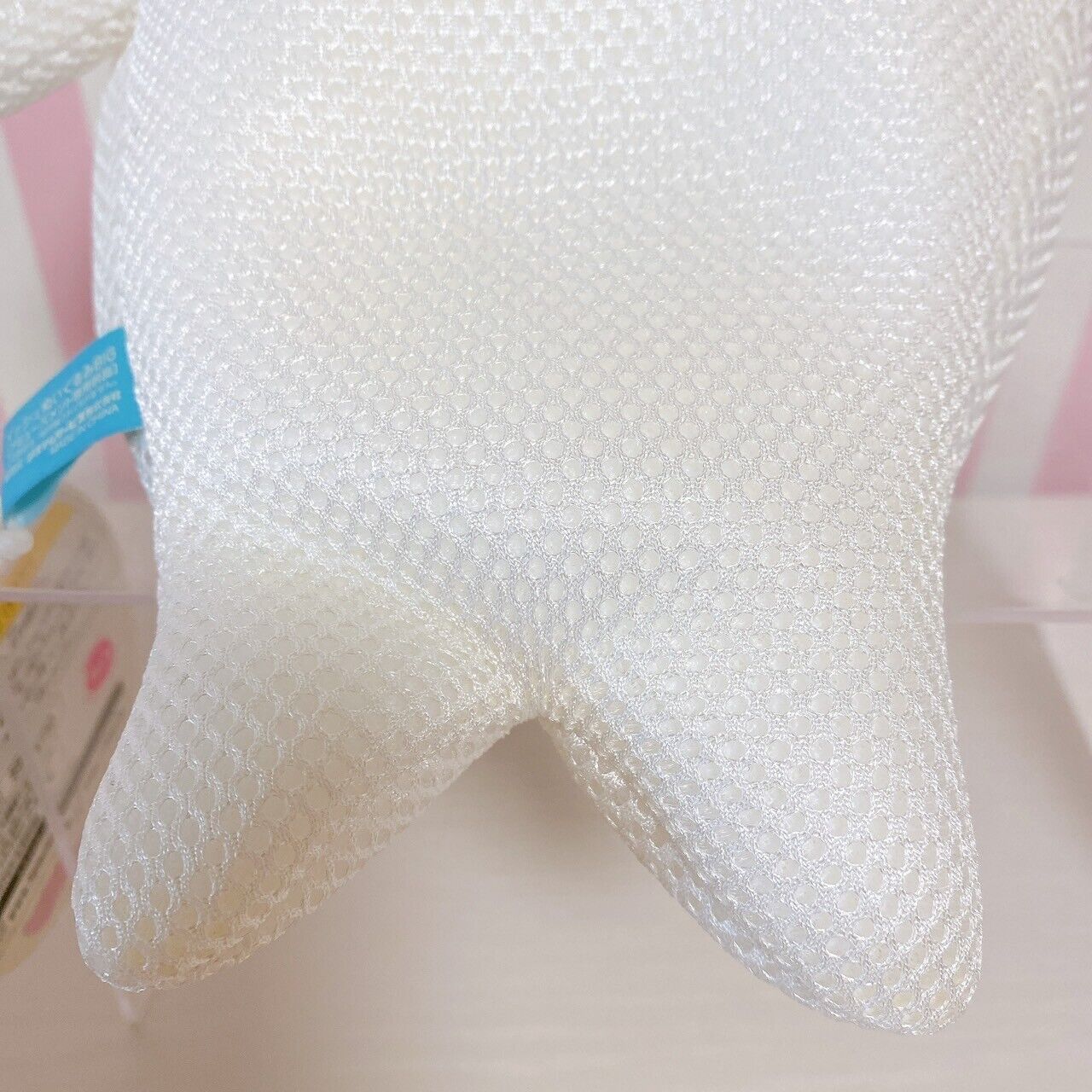 San-X Mamegoma Plush Soft Stuffed Toy Mesh Doll White With Tag Fluffy Kawaii