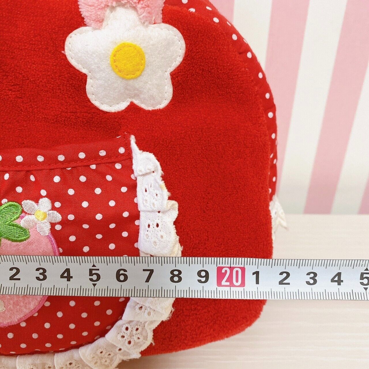 Mother Garden Play House Set Red Strawberry Dot Bag Key Phone Cookie Wallet Rare