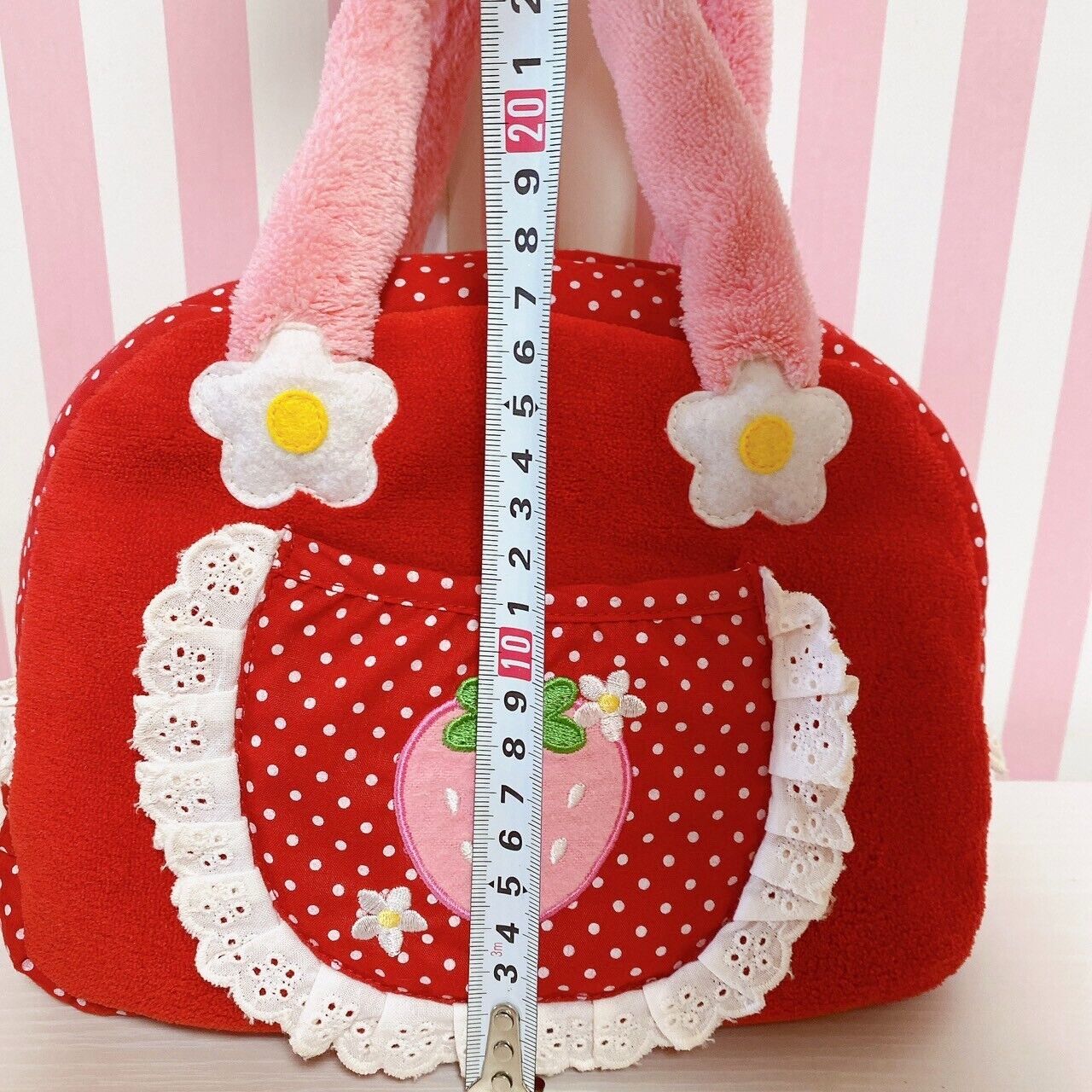 Mother Garden Play House Set Red Strawberry Dot Bag Key Phone Cookie Wallet Rare