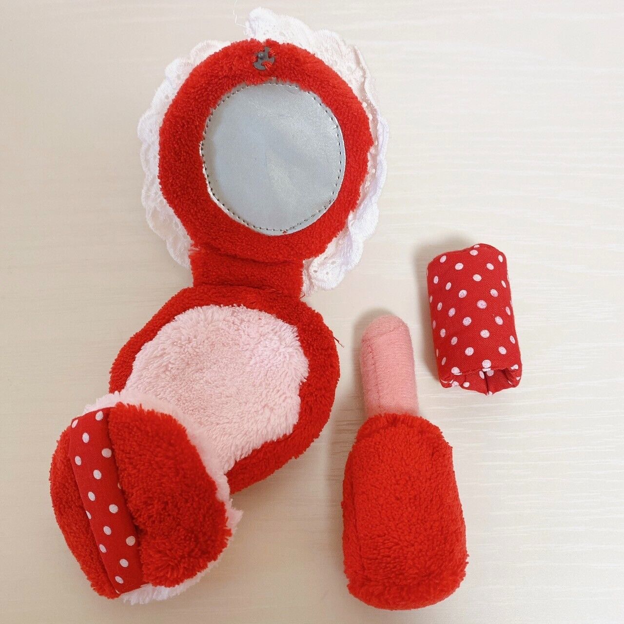 Mother Garden Play House Set Red Strawberry Dot Bag Key Phone Cookie Wallet Rare