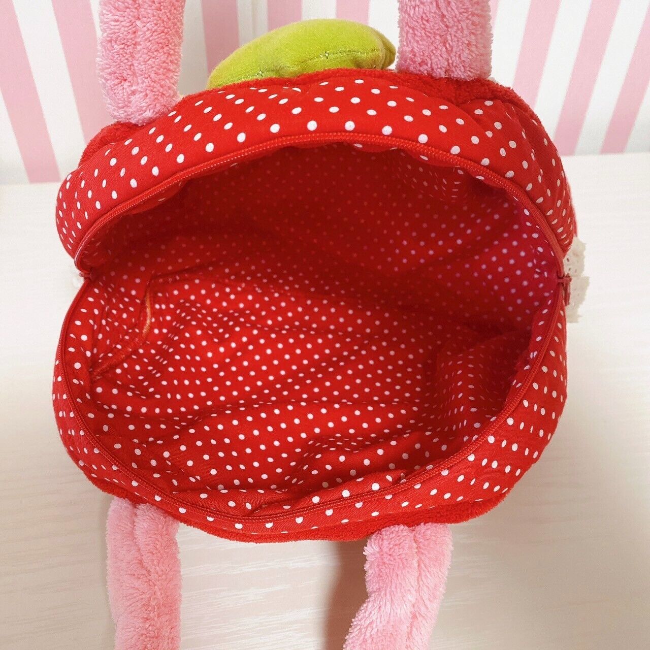 Mother Garden Play House Set Red Strawberry Dot Bag Key Phone Cookie Wallet Rare