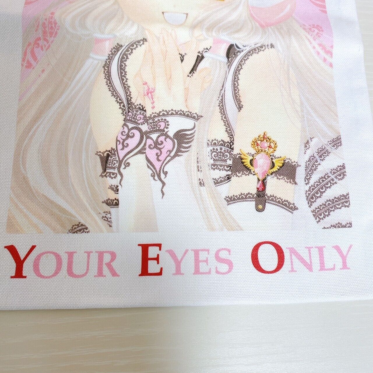 Chobits Mini Tote Bag Handbag Chii White Pink CLAMP Character Manga Anime Kawaii