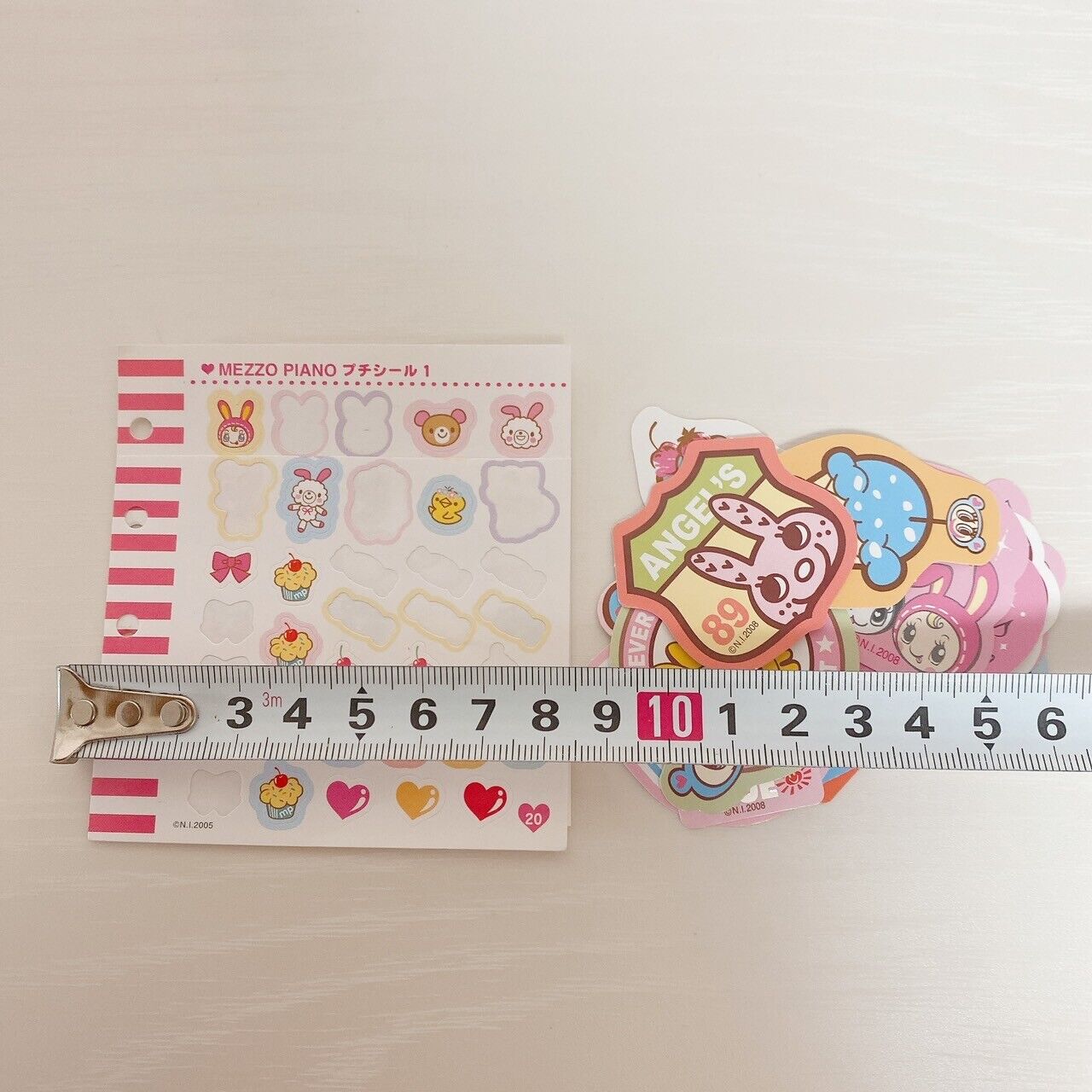 Mezzo Piano Playing Cards Pink Blue Berrie Strawberry Sticker Kawaii Character