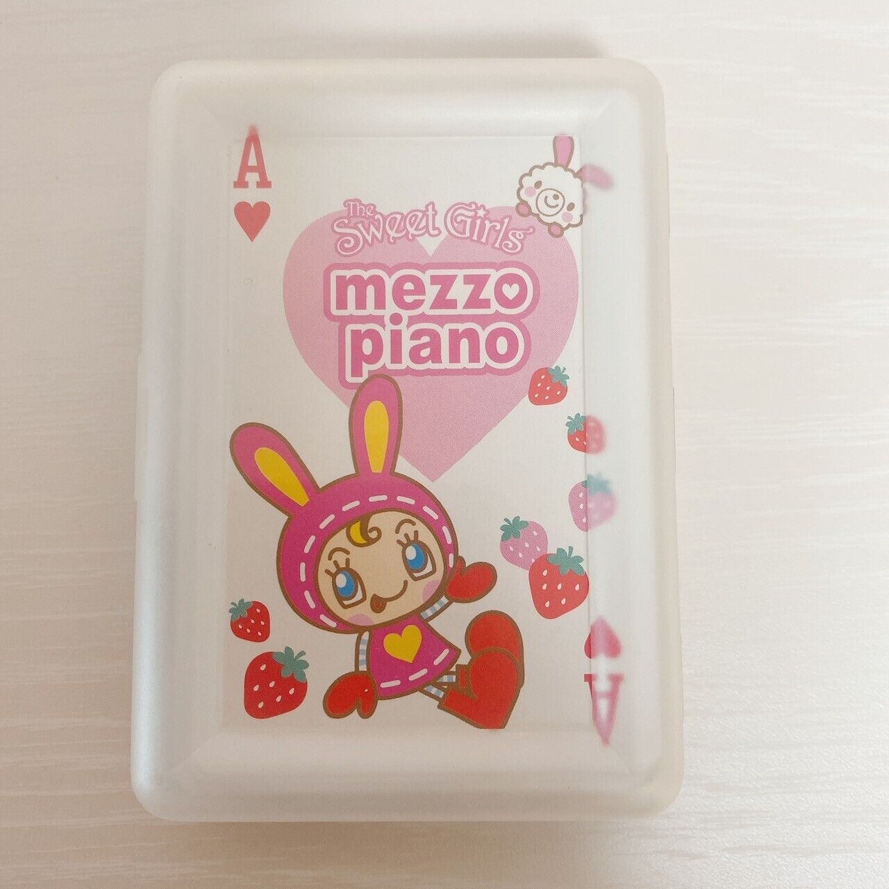 Mezzo Piano Playing Cards Pink Blue Berrie Strawberry Sticker Kawaii Character