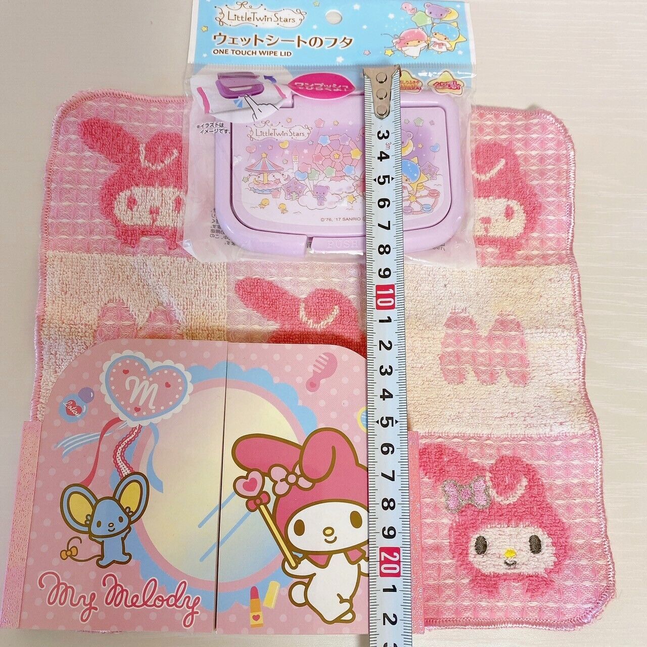 Sanrio My Melody Little Twin Stars Goods Set Memo Pad Pouch Can Case Hand Towel