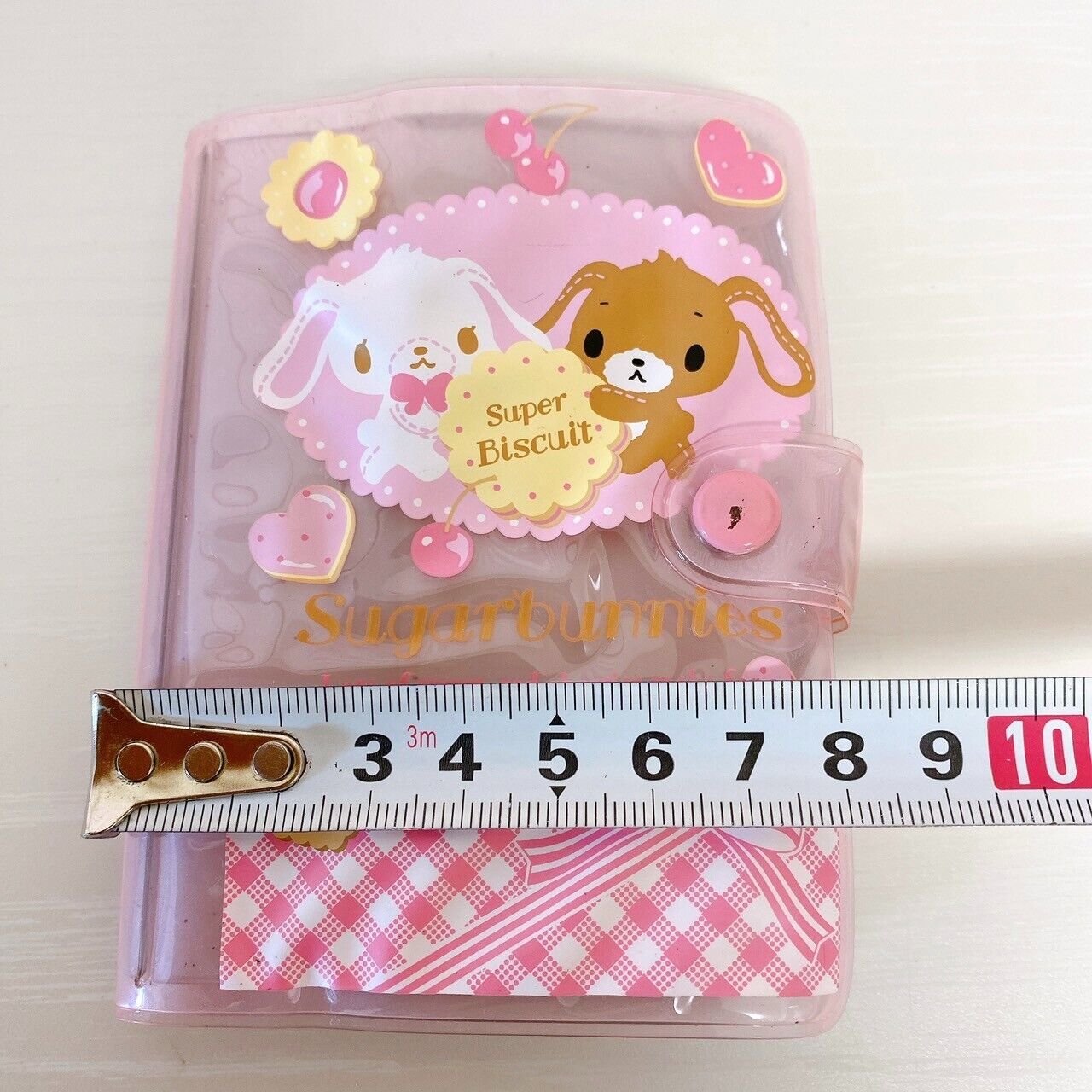 Sanrio Sugar Bunnies Card Holder Case Pink Shirousa Kurousa Cookie Cherry Kawaii