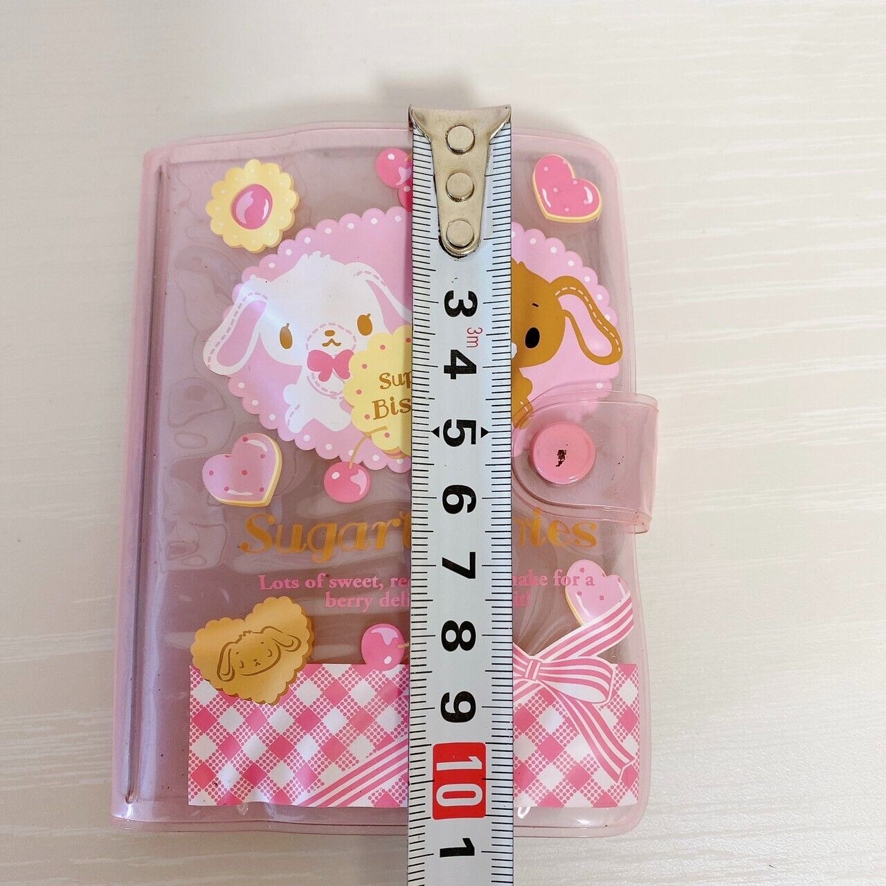 Sanrio Sugar Bunnies Card Holder Case Pink Shirousa Kurousa Cookie Cherry Kawaii