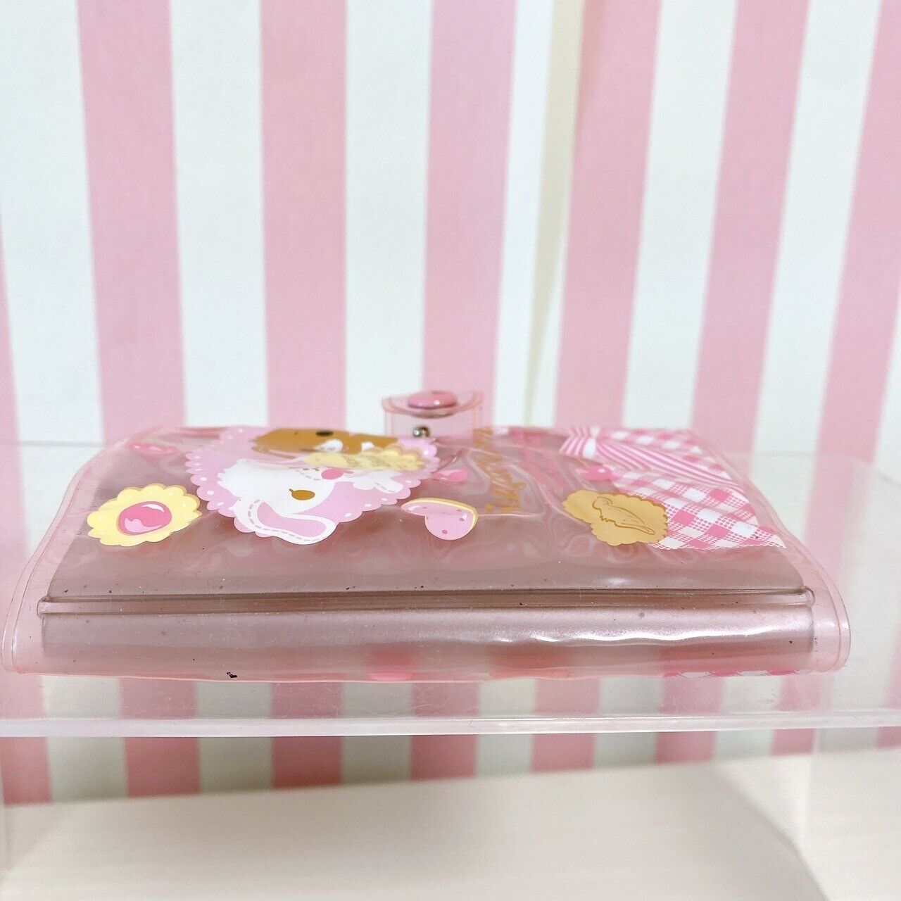 Sanrio Sugar Bunnies Card Holder Case Pink Shirousa Kurousa Cookie Cherry Kawaii