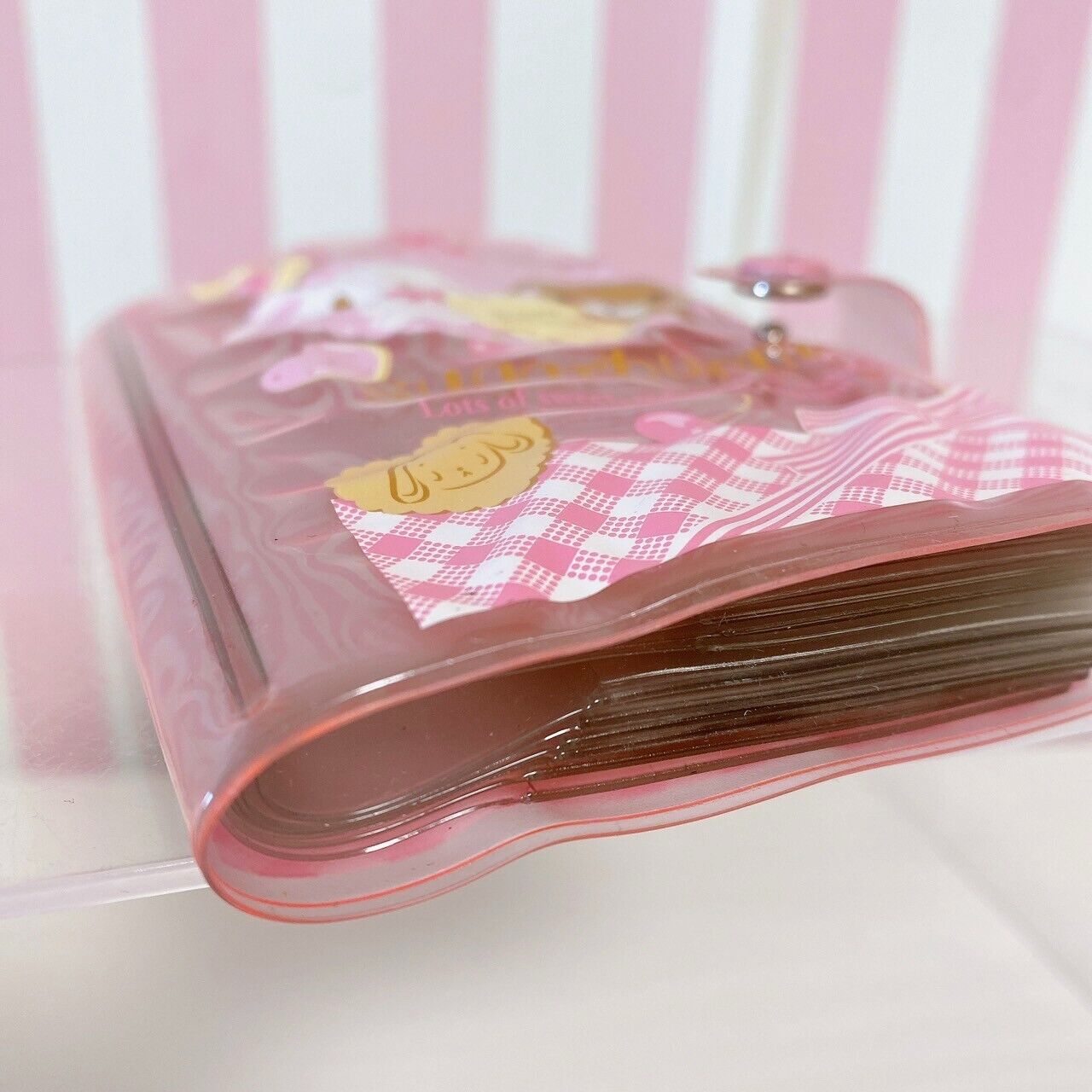 Sanrio Sugar Bunnies Card Holder Case Pink Shirousa Kurousa Cookie Cherry Kawaii