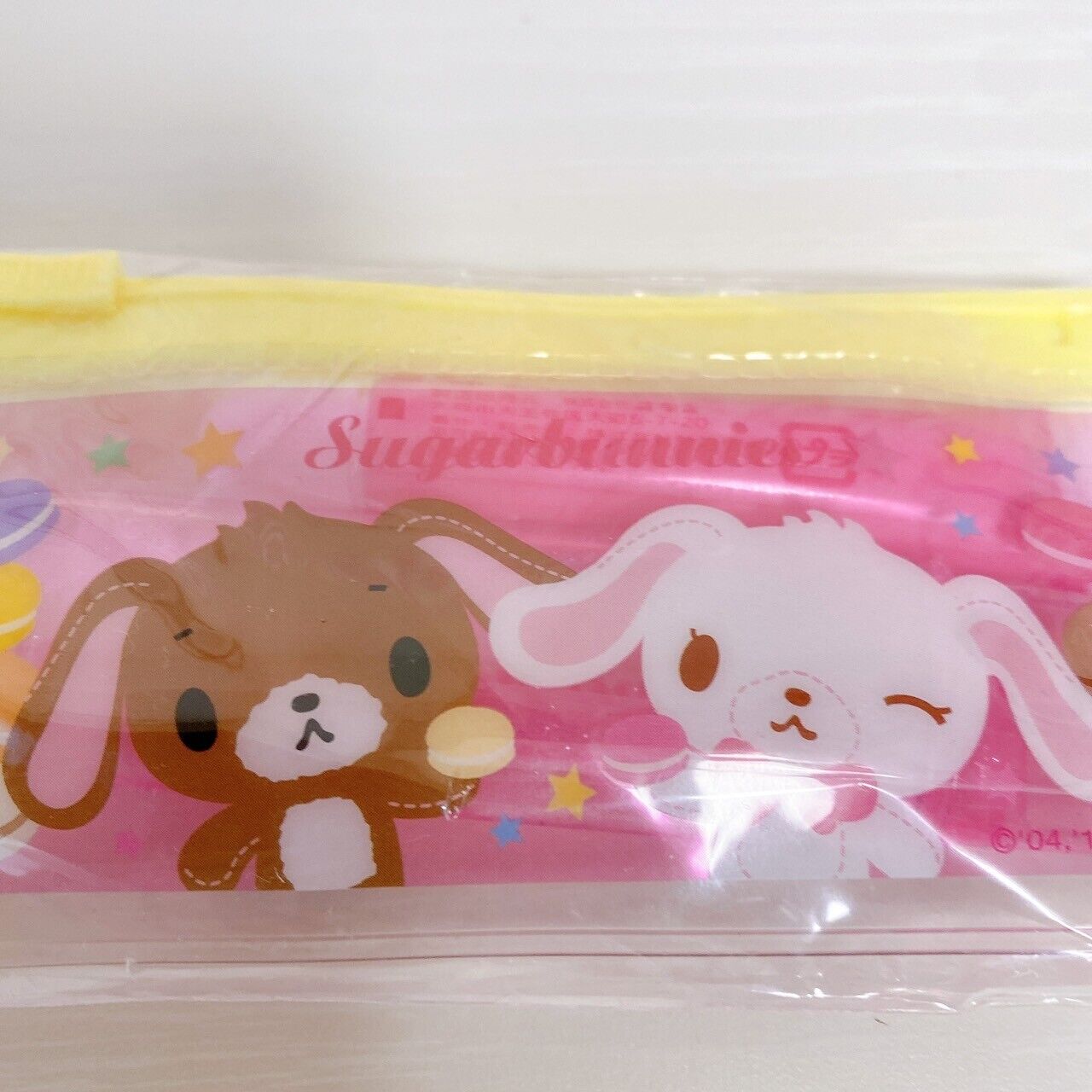 Sanrio Sugar Bunnies Dental Set Toothbrush Pouch Tooth Paste Case Pink Yellow