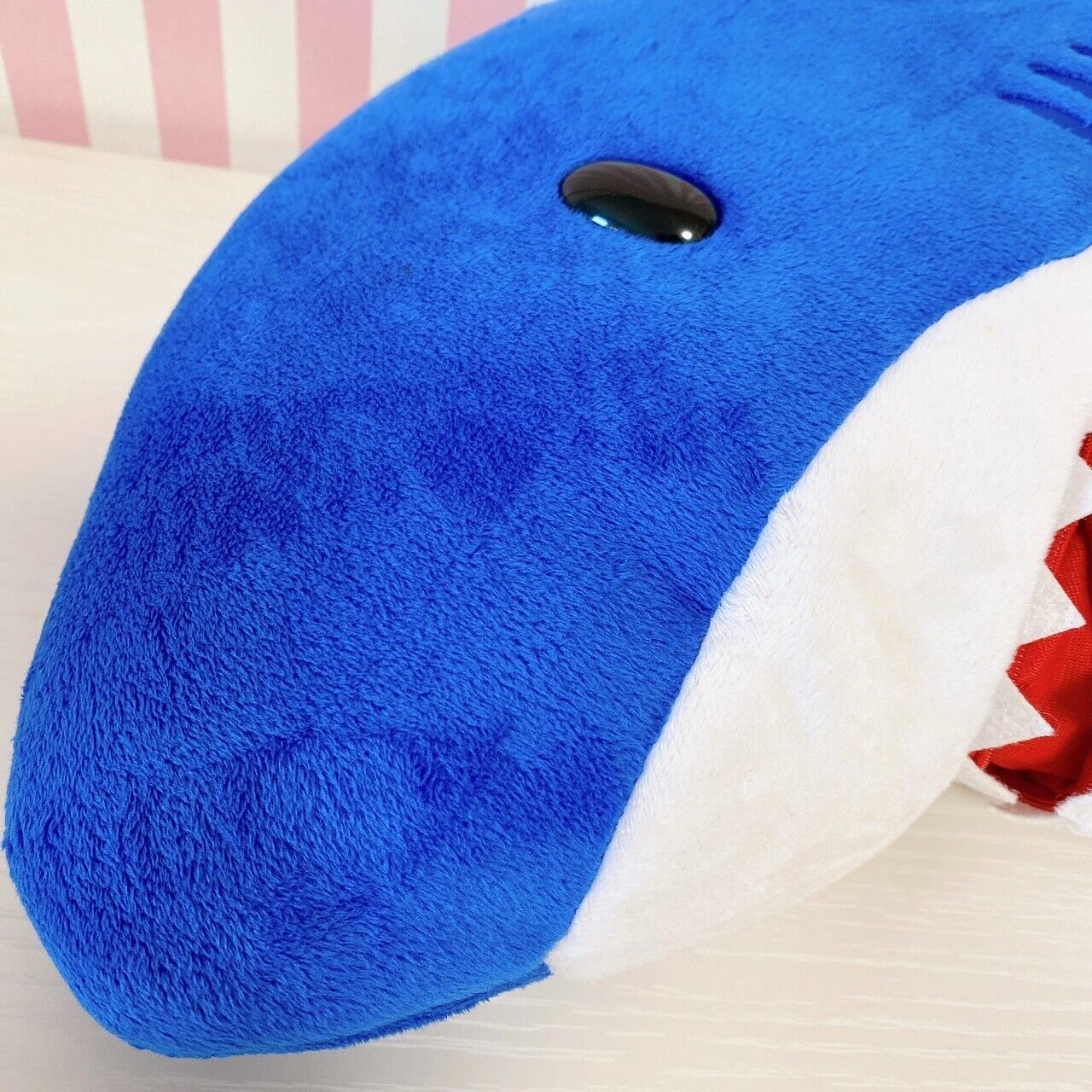 Gloomy Bloody Bear Backpack Bag Shark Blue Plush Soft Stuffed Toy Taito Rare