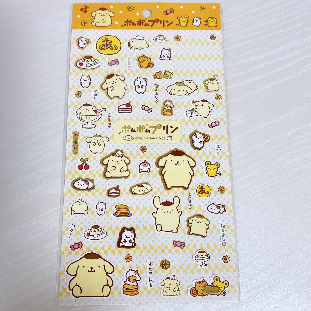 San-X Mamegoma Rilakkuma Sanrio Pompom Purin Cherinacherine Sticker Set Kawaii